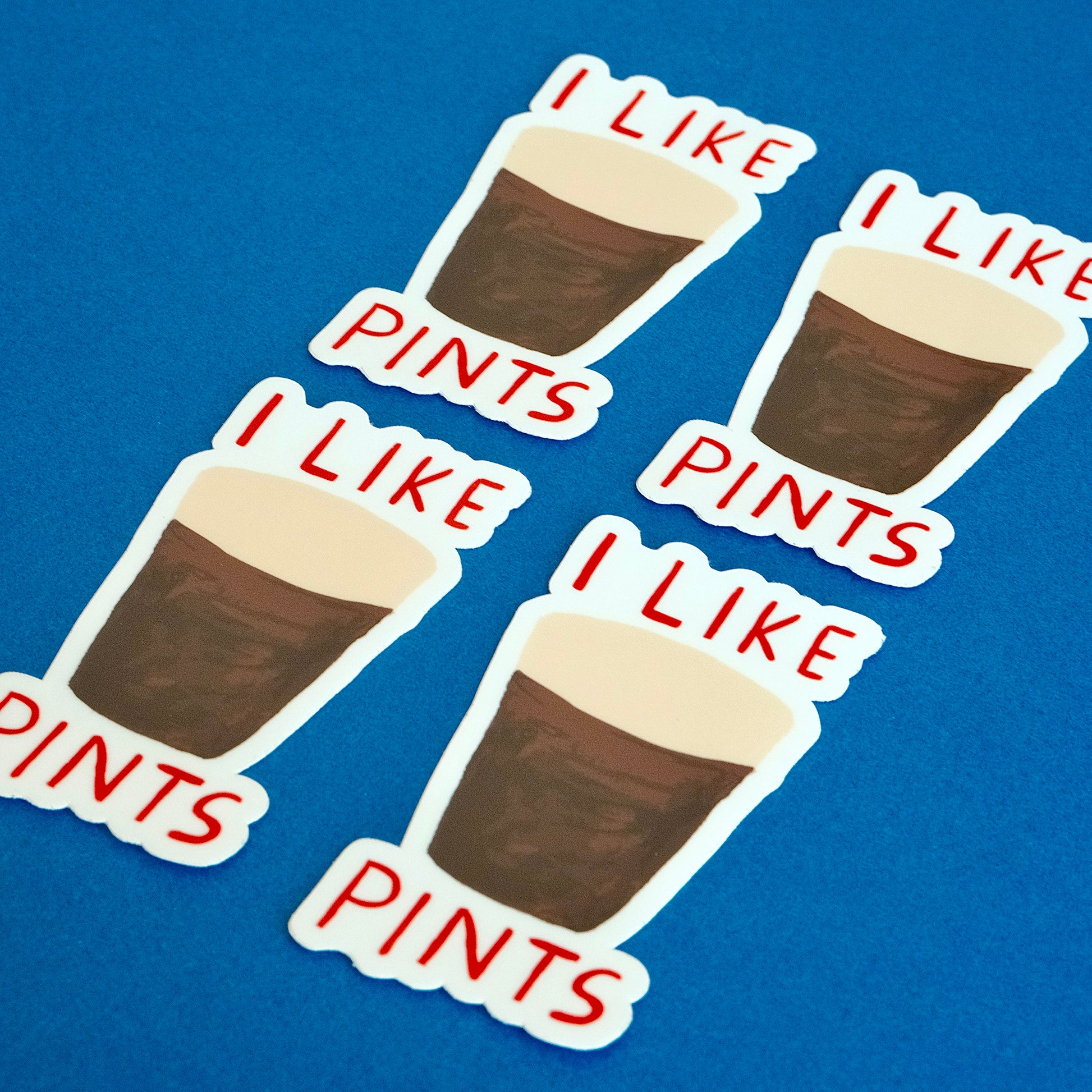 I LIKE PINTS WATERPROOF VINYL STICKER