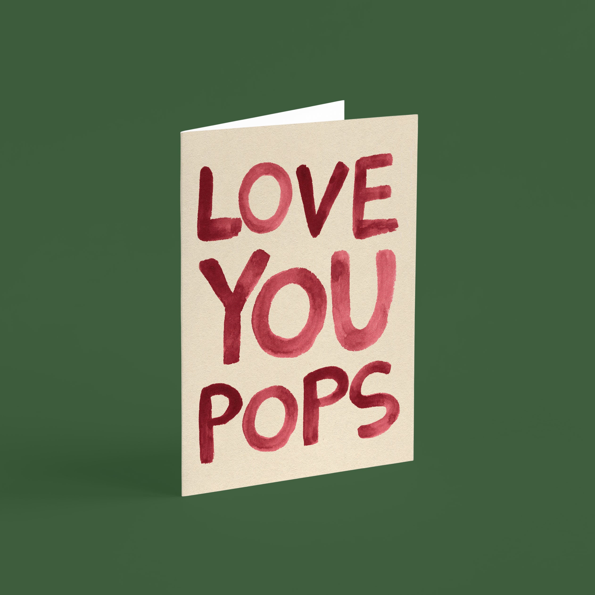 Love You Pops Father's Day Card