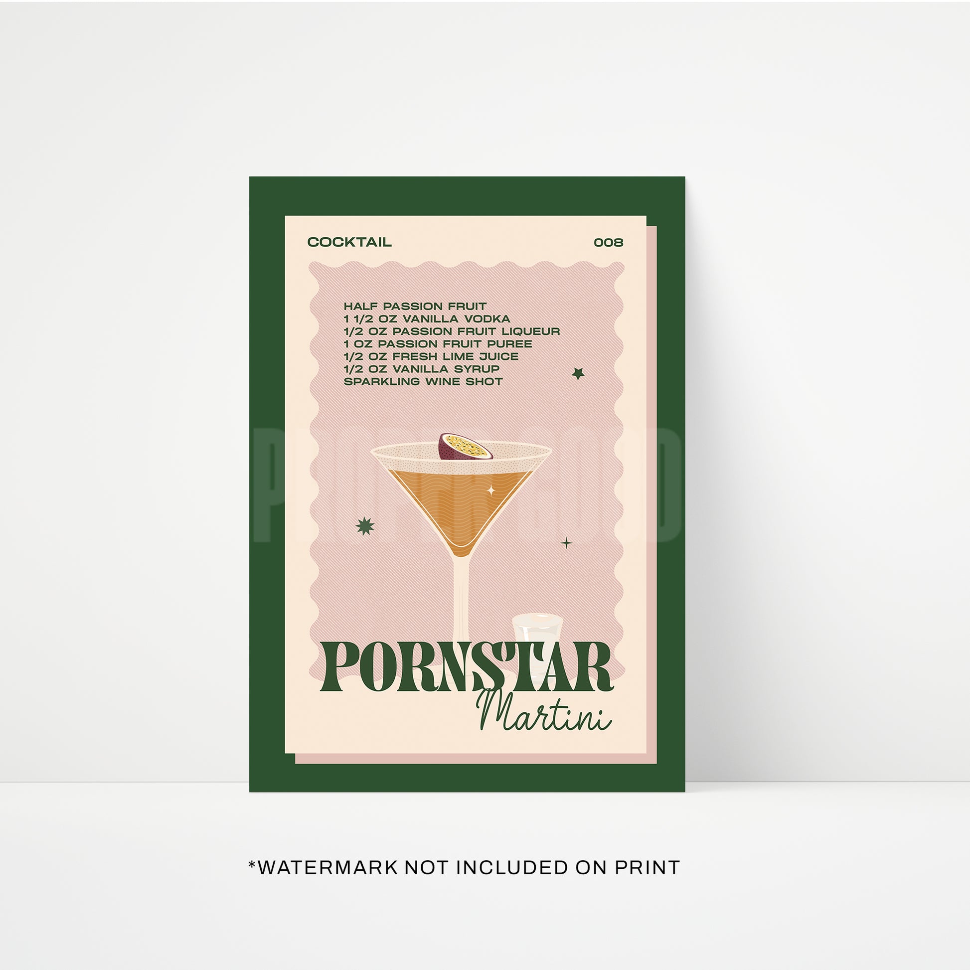 Pornstar Martini Print