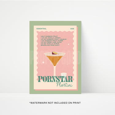 Pornstar Martini Print