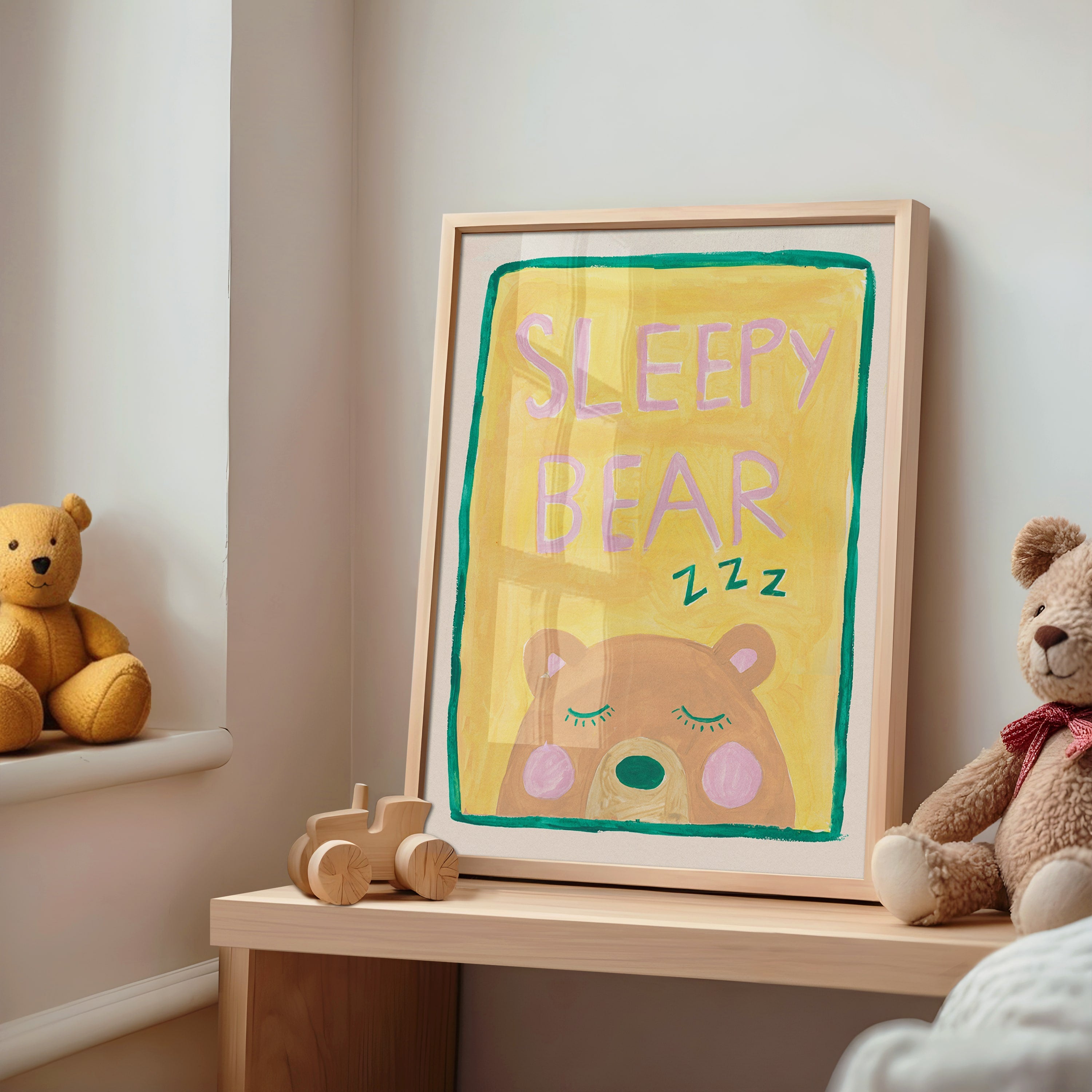 Sleepy Bear Print