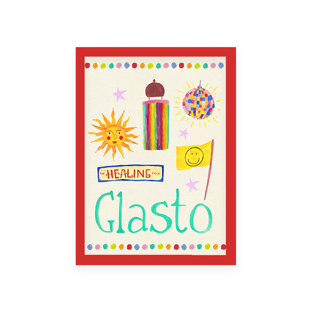 Glasto Trinket Hand Painted Print