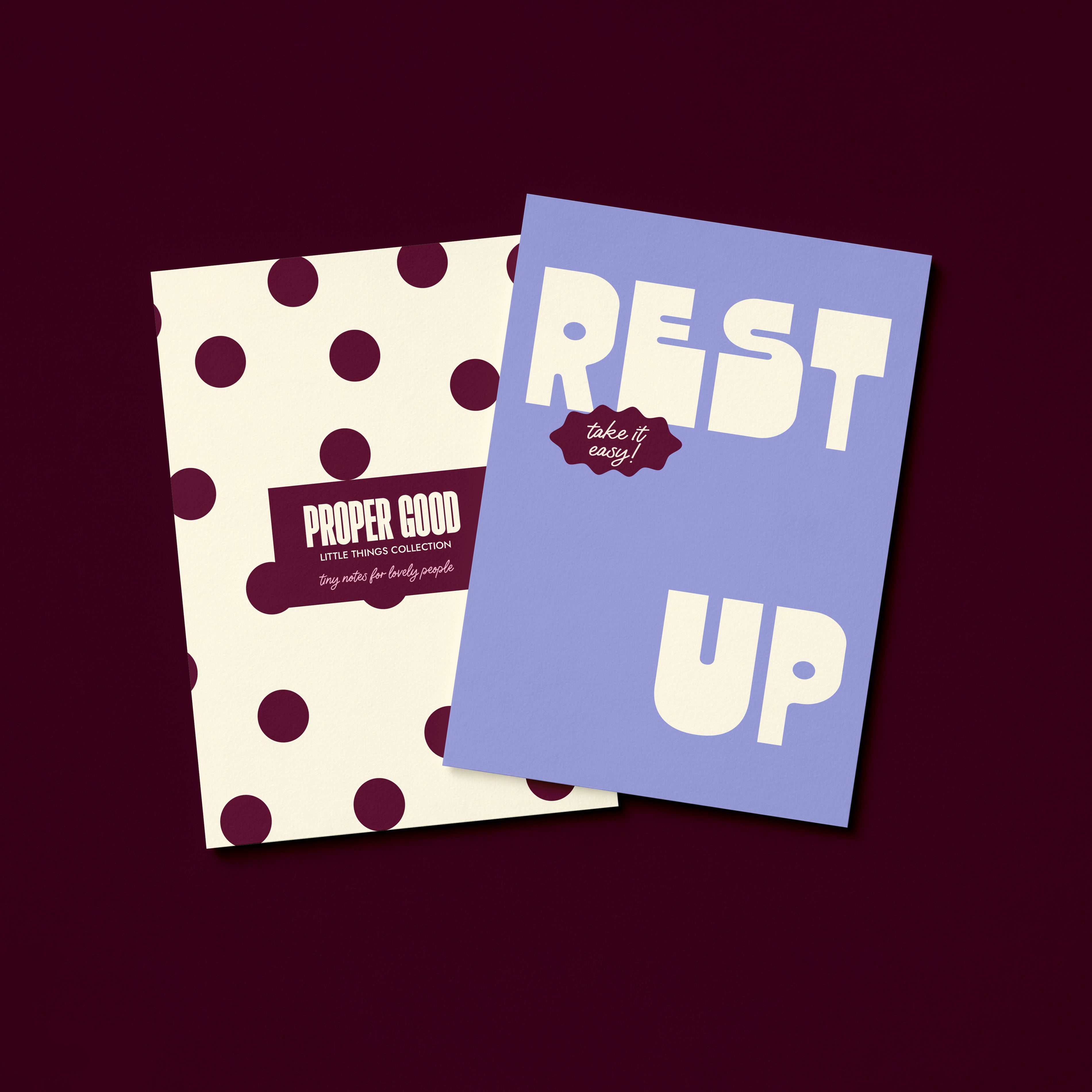 Mini Get Well Greetings Card | Rest Up