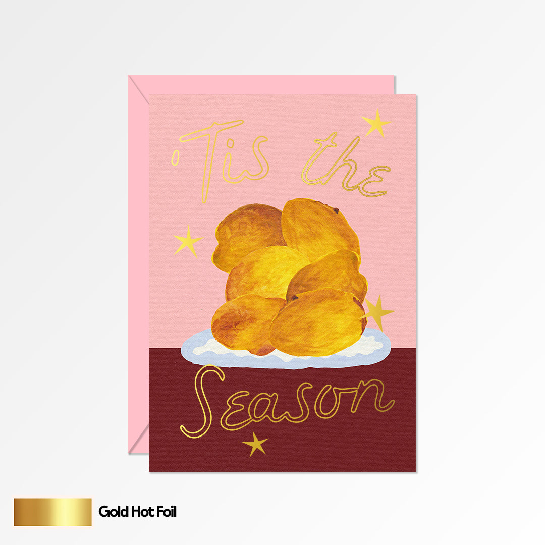 Tis The Season Roast Potatoes Christmas Card