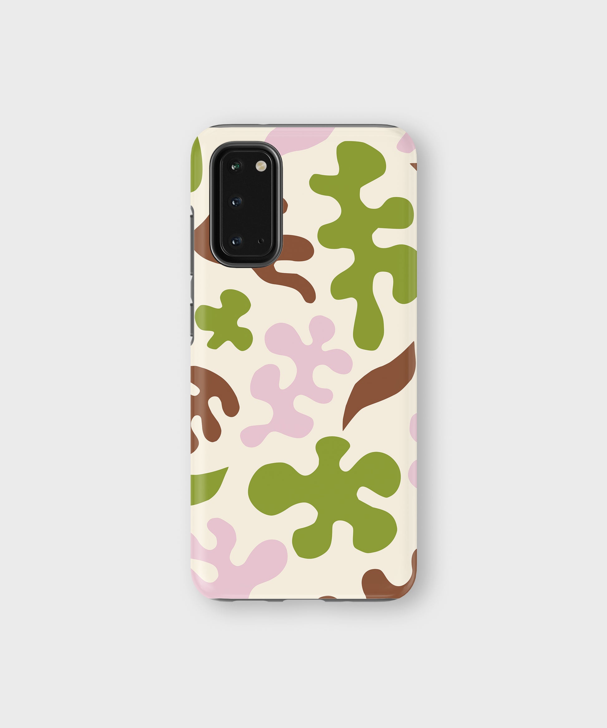 Abstract Matisse Inspired Tough Phone Case Green Pink Brown