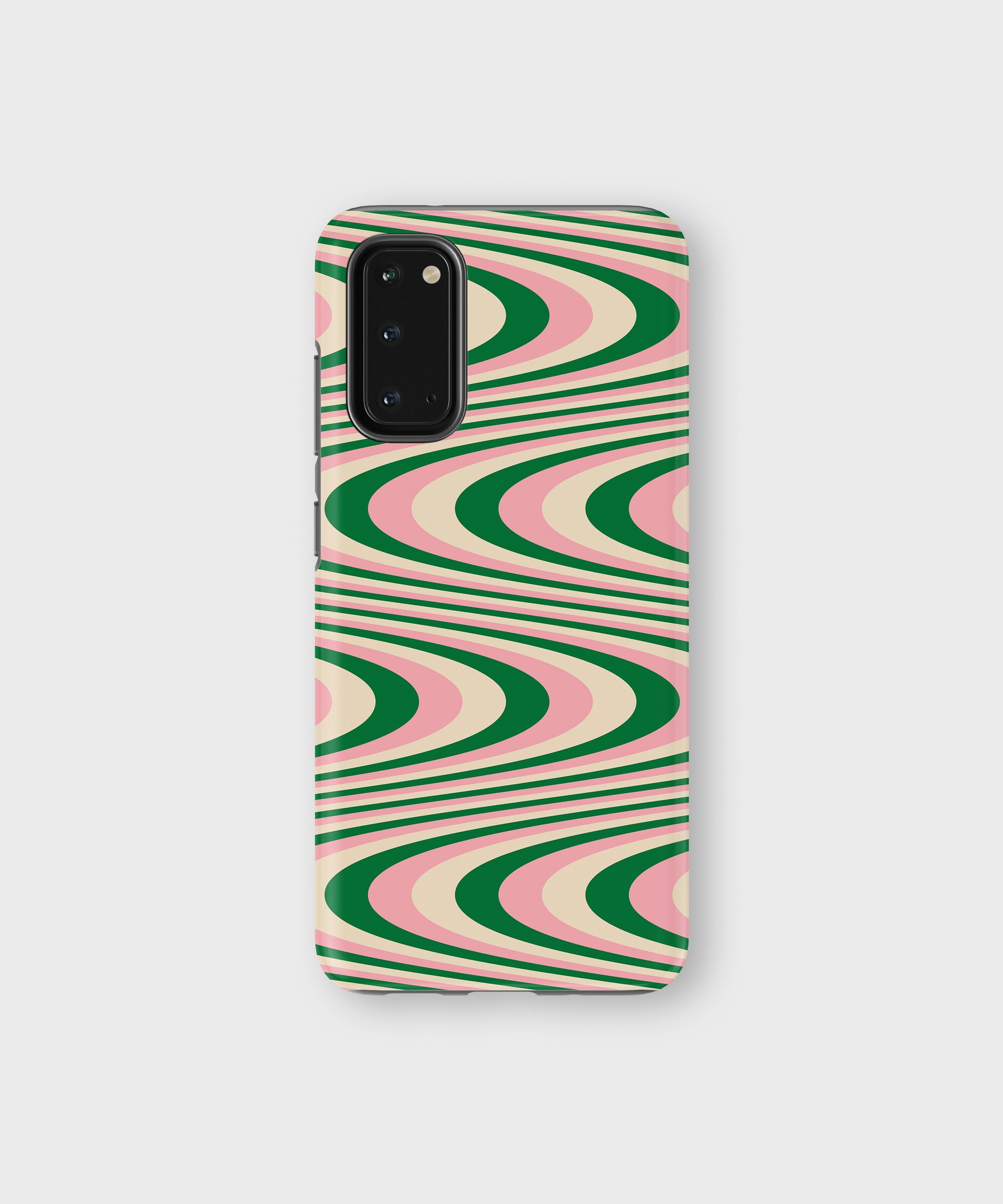 Wavy Tough Phone Case Green Pink