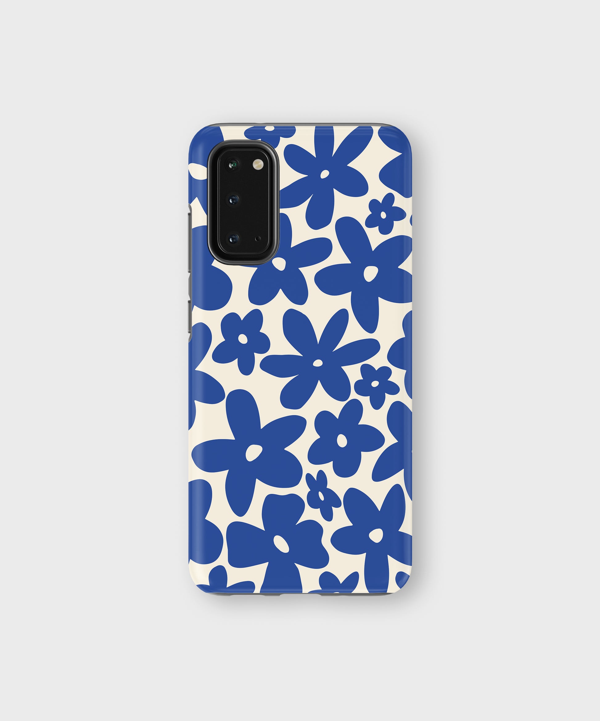 Floral Tough Phone Case Blue