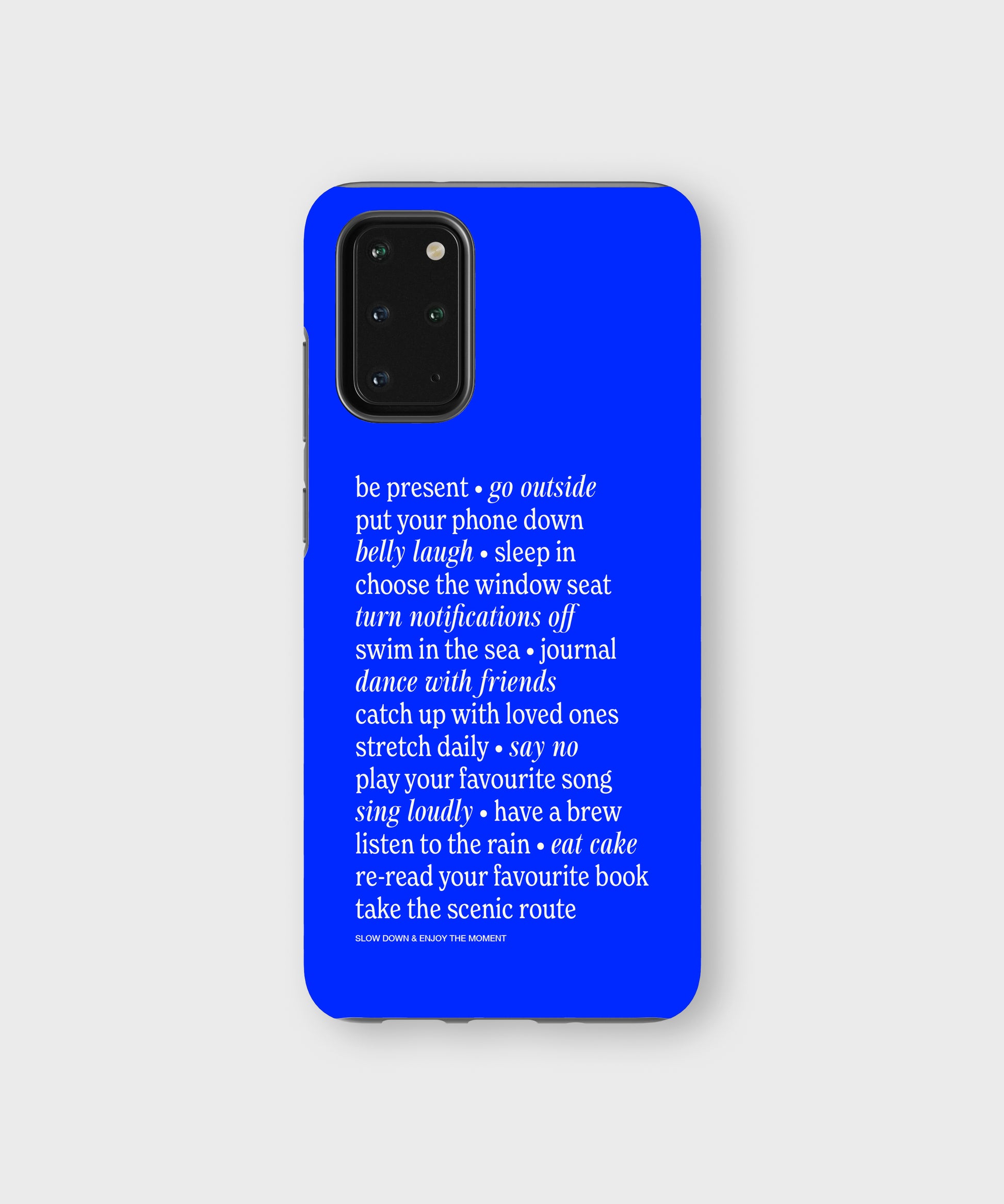 Slow Down Tough Phone Case Blue