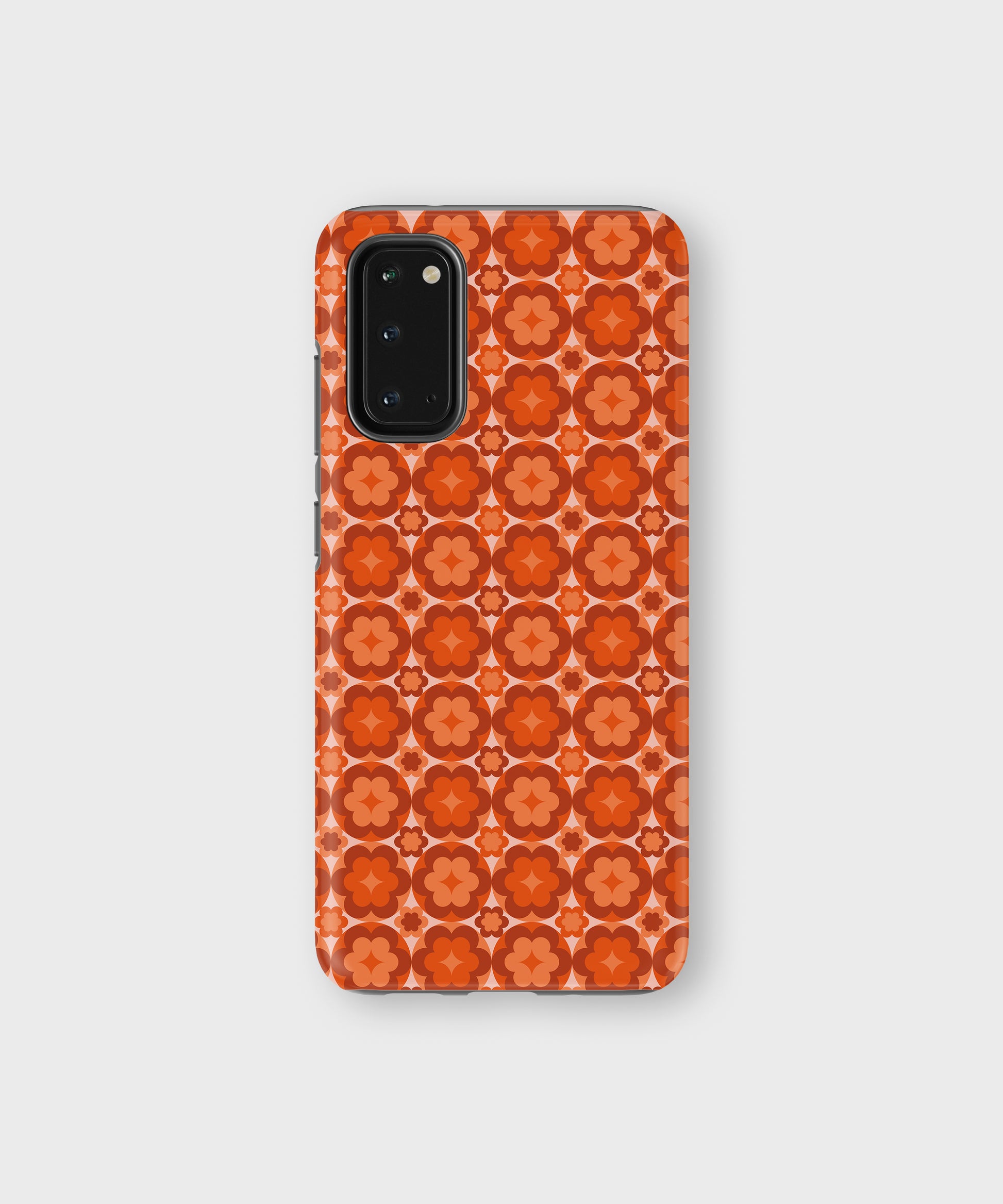 Retro Pattern Tough Phone Case Orange