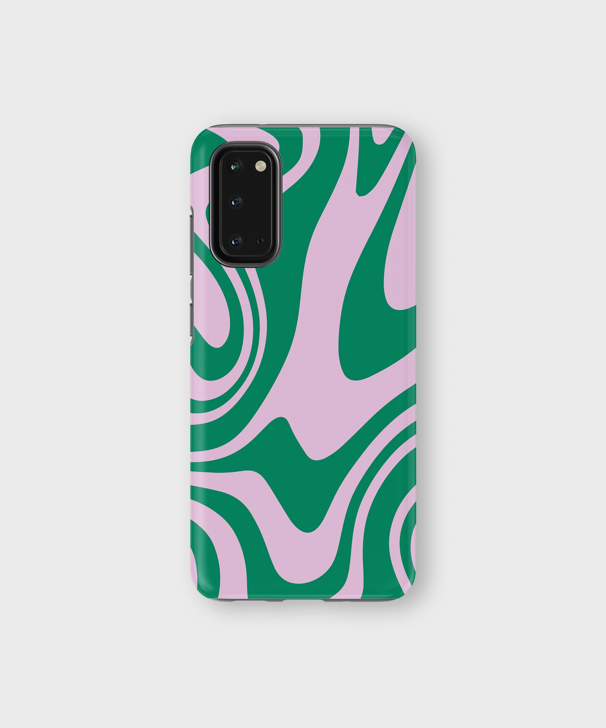 Groovy Marble Tough Phone Case Green Pink