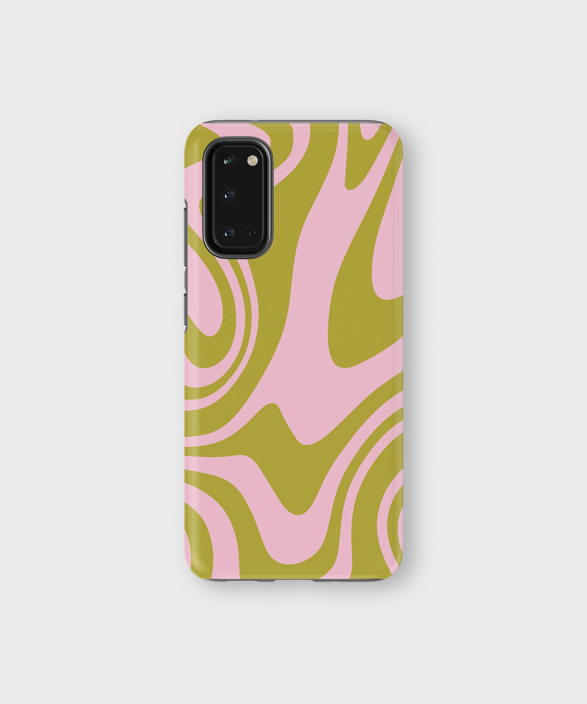 Groovy Marble Tough Phone Case Sage Pink