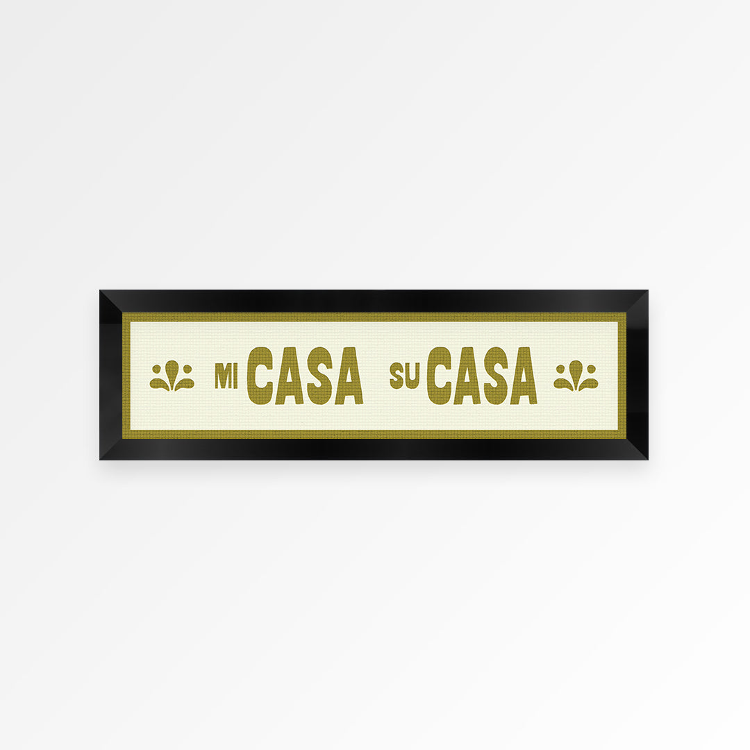 Mi Casa Su Casa Panoramic Framed Print