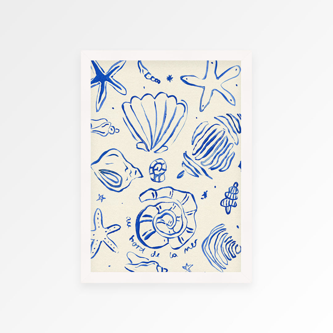 Sea Shells Hand Painted Print