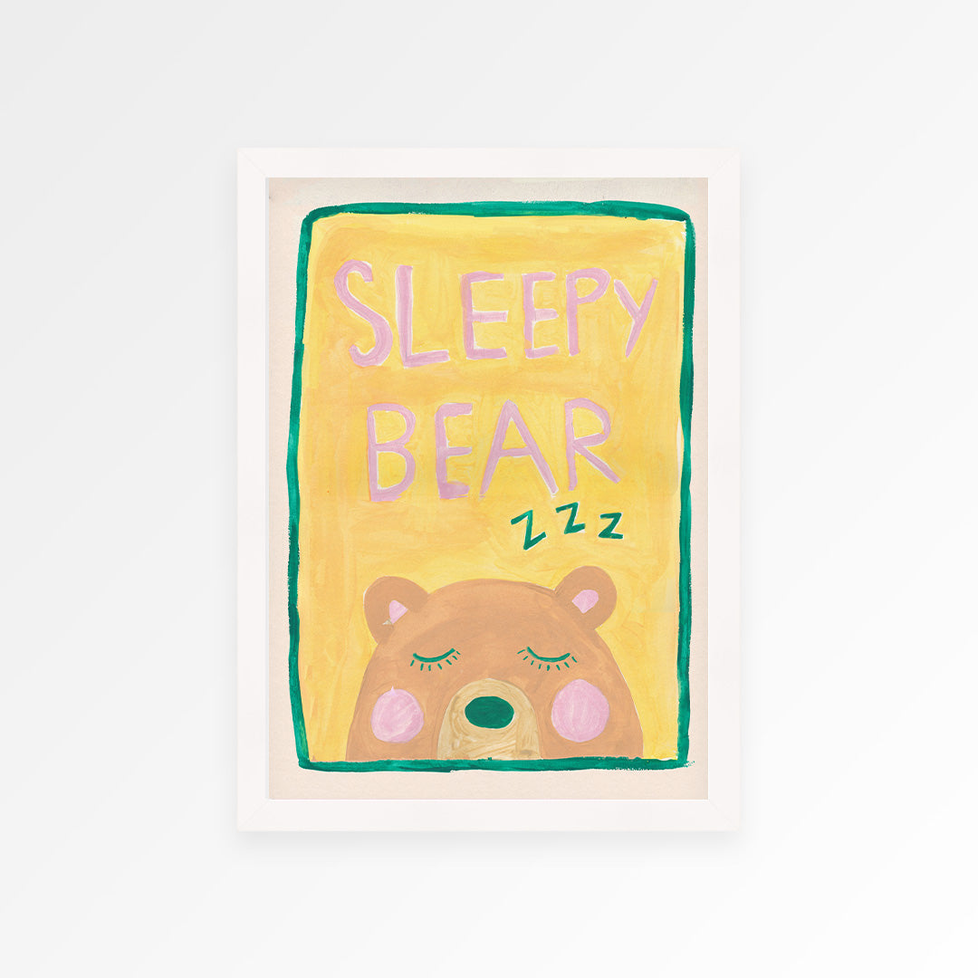 Sleepy Bear Print