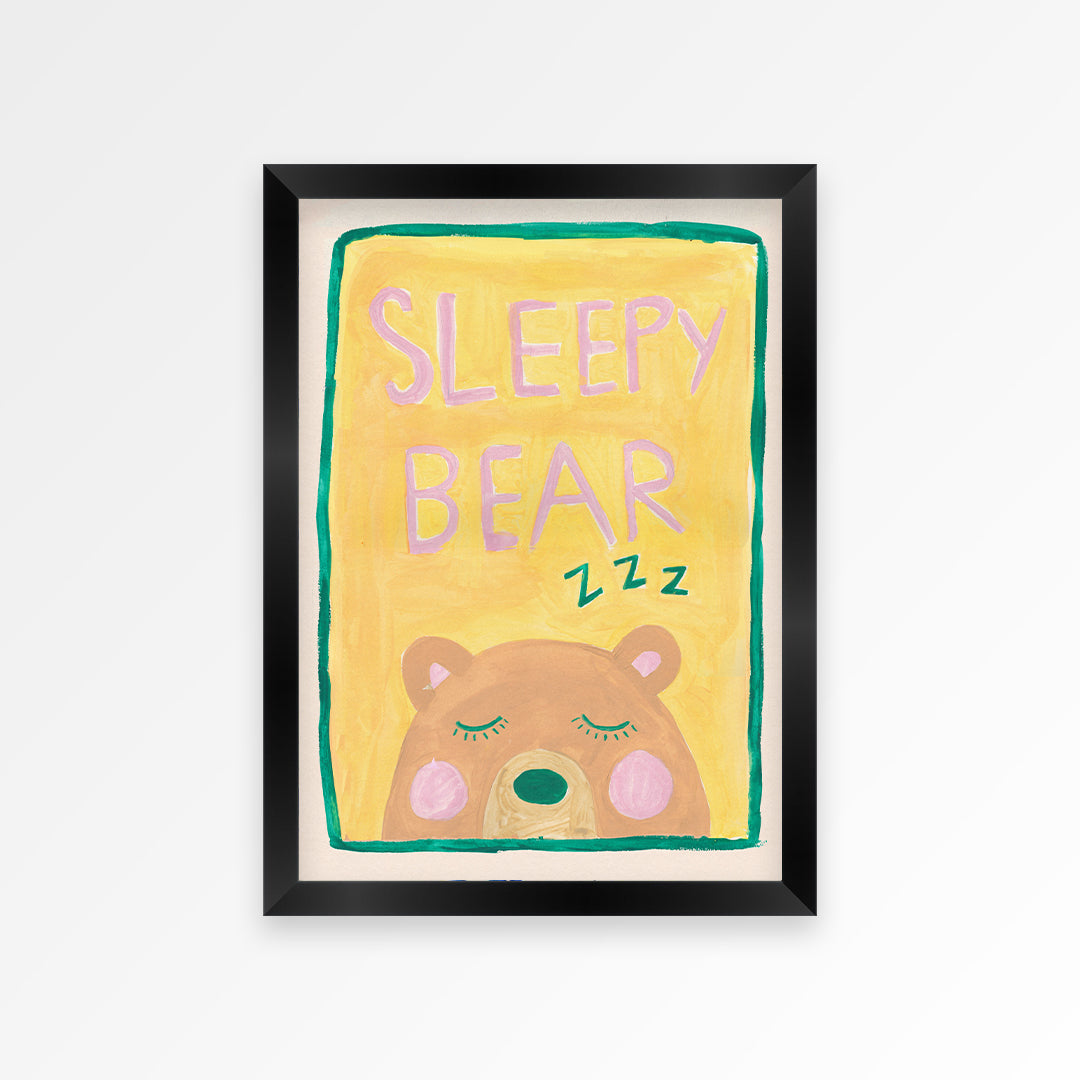 Sleepy Bear Print