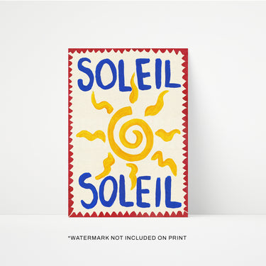 Soleil Hand Painted Print