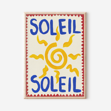 Soleil Hand Painted Print