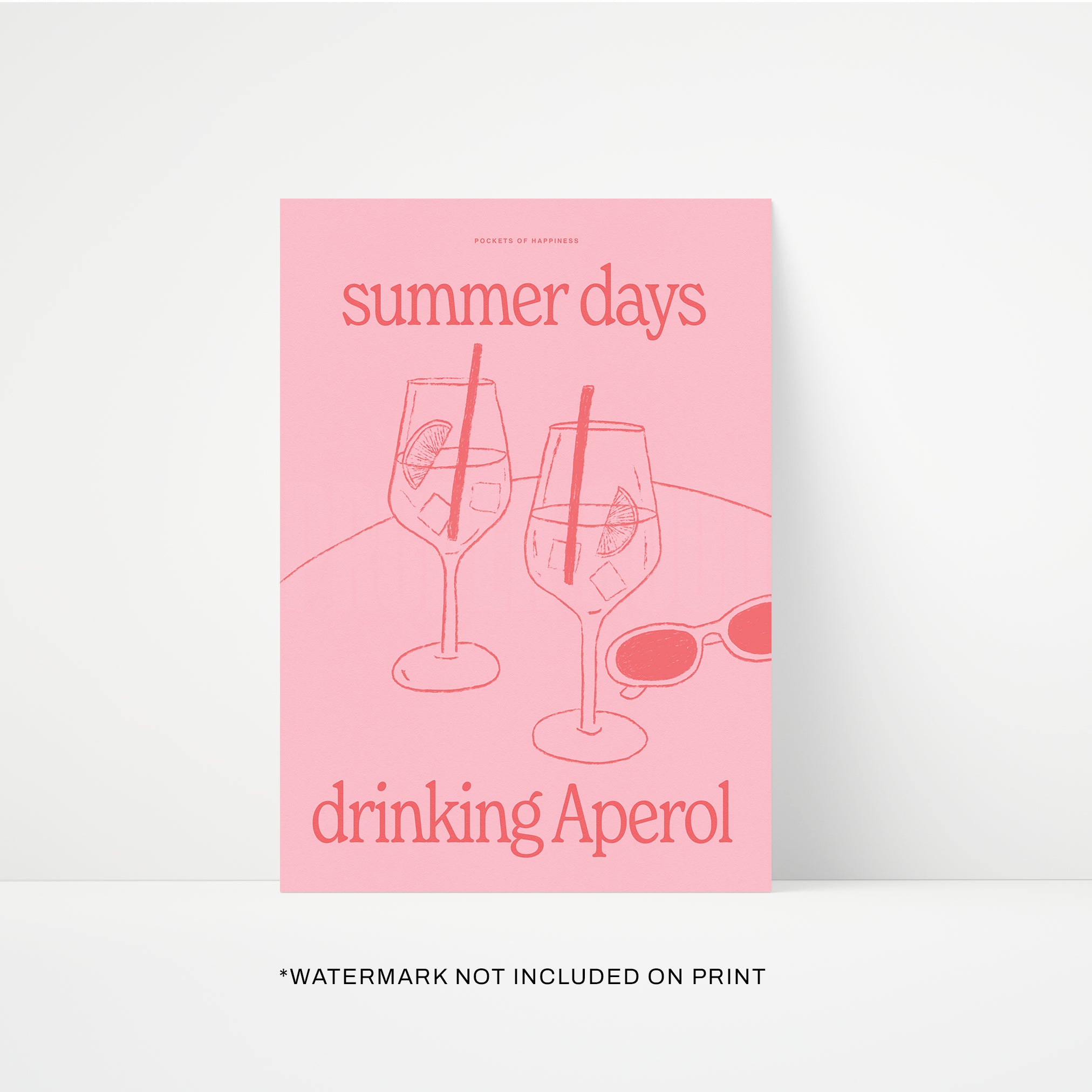Summer Days Drinking Aperol Print