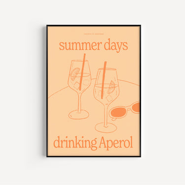 A3 SAMPLE | Summer Days Drinking Aperol Print