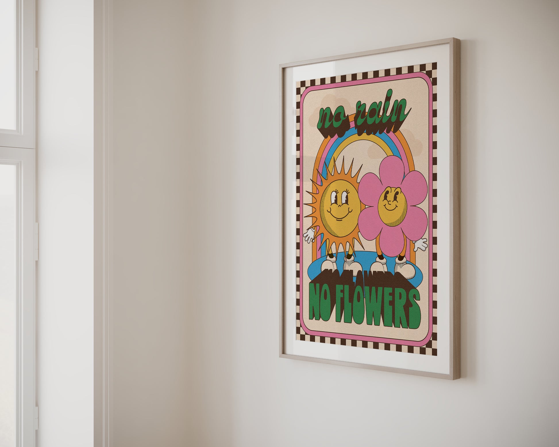 No Rain No Flowers Print