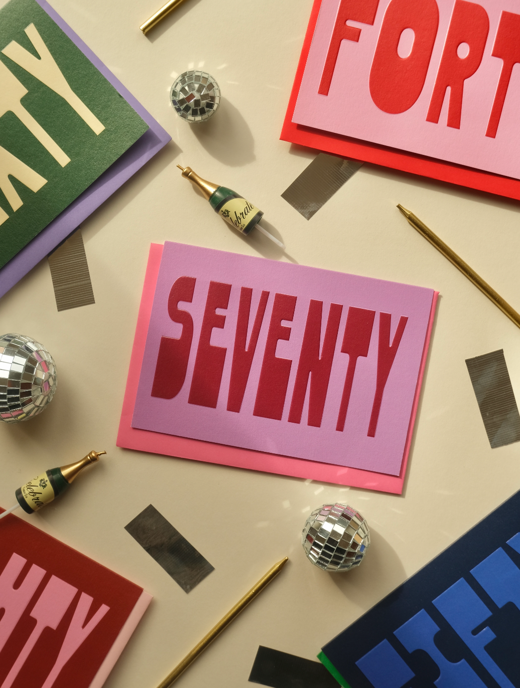 50 Age Greetings Card | Embossed