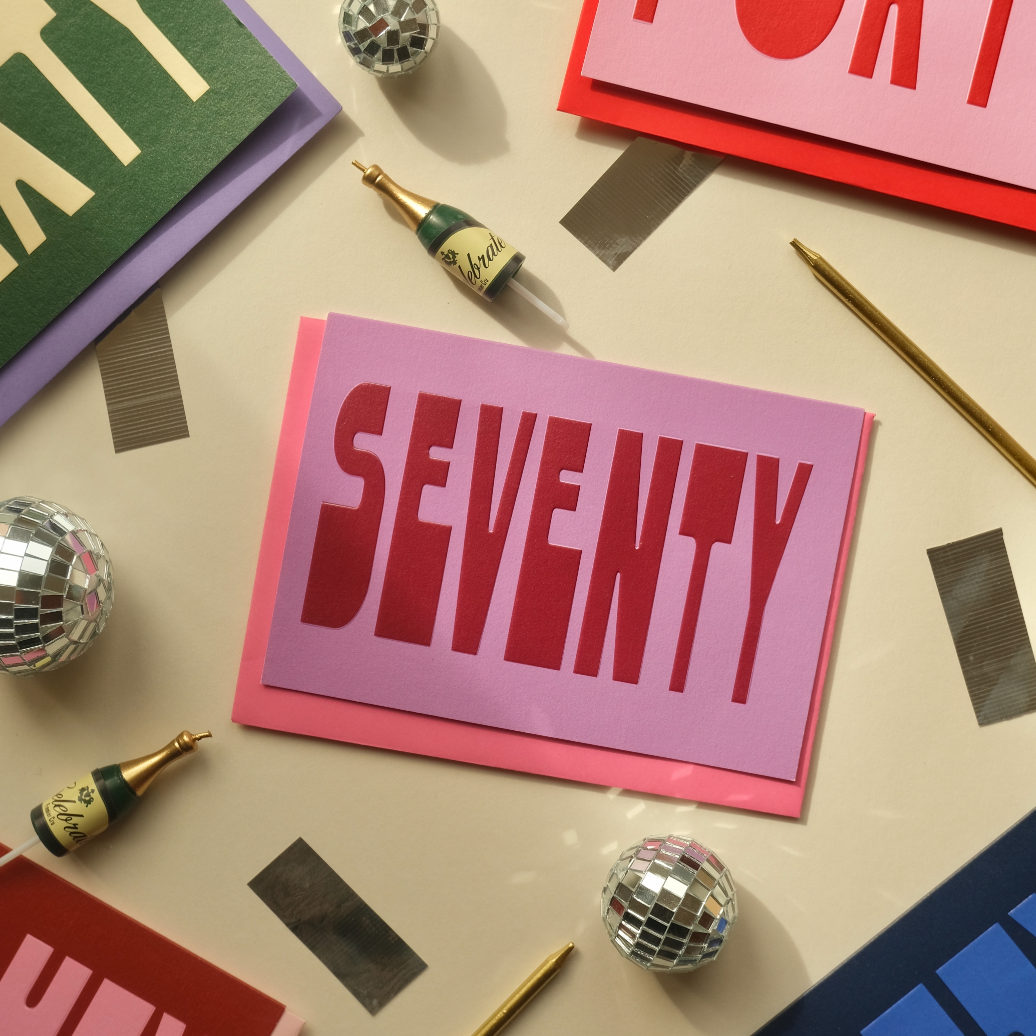 30 Age Greetings Card | Embossed