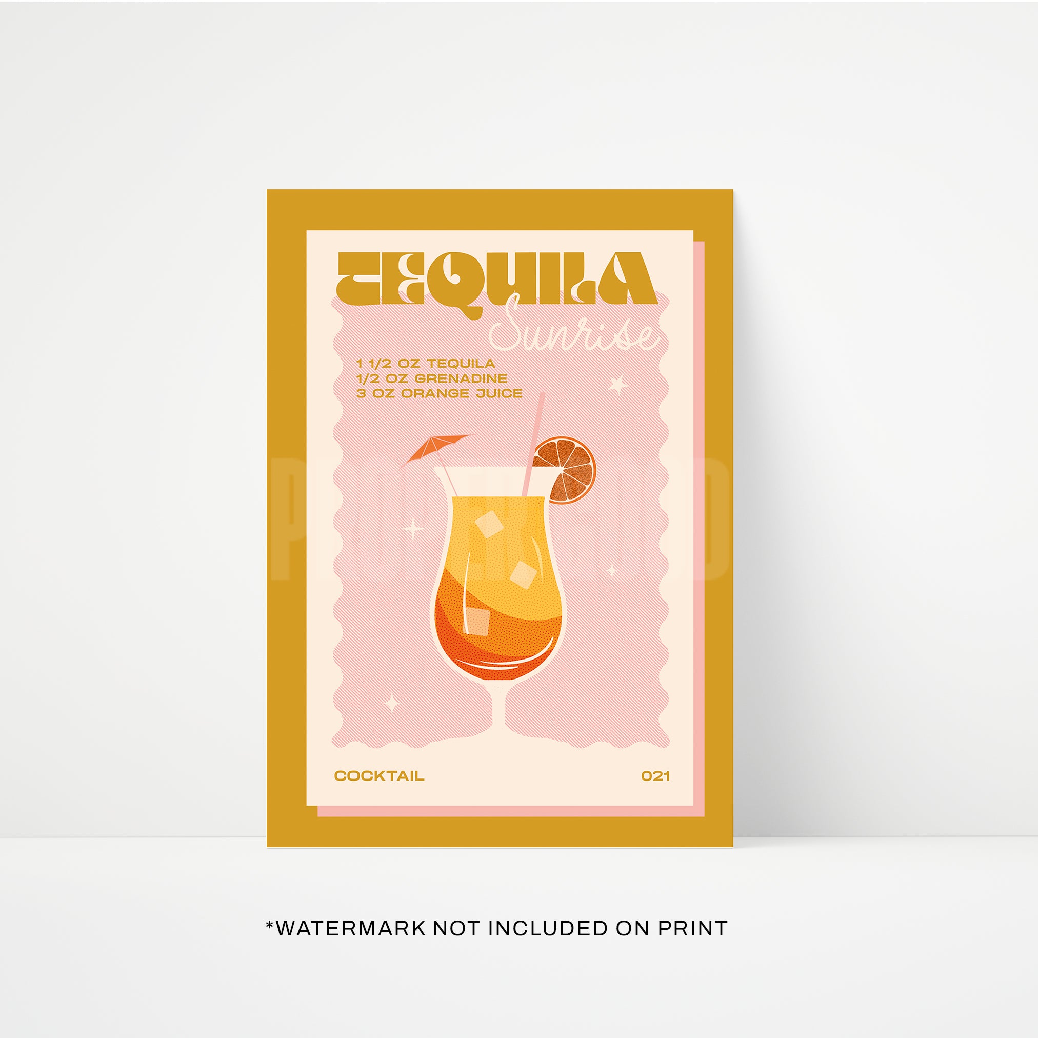 Tequila Sunrise Print