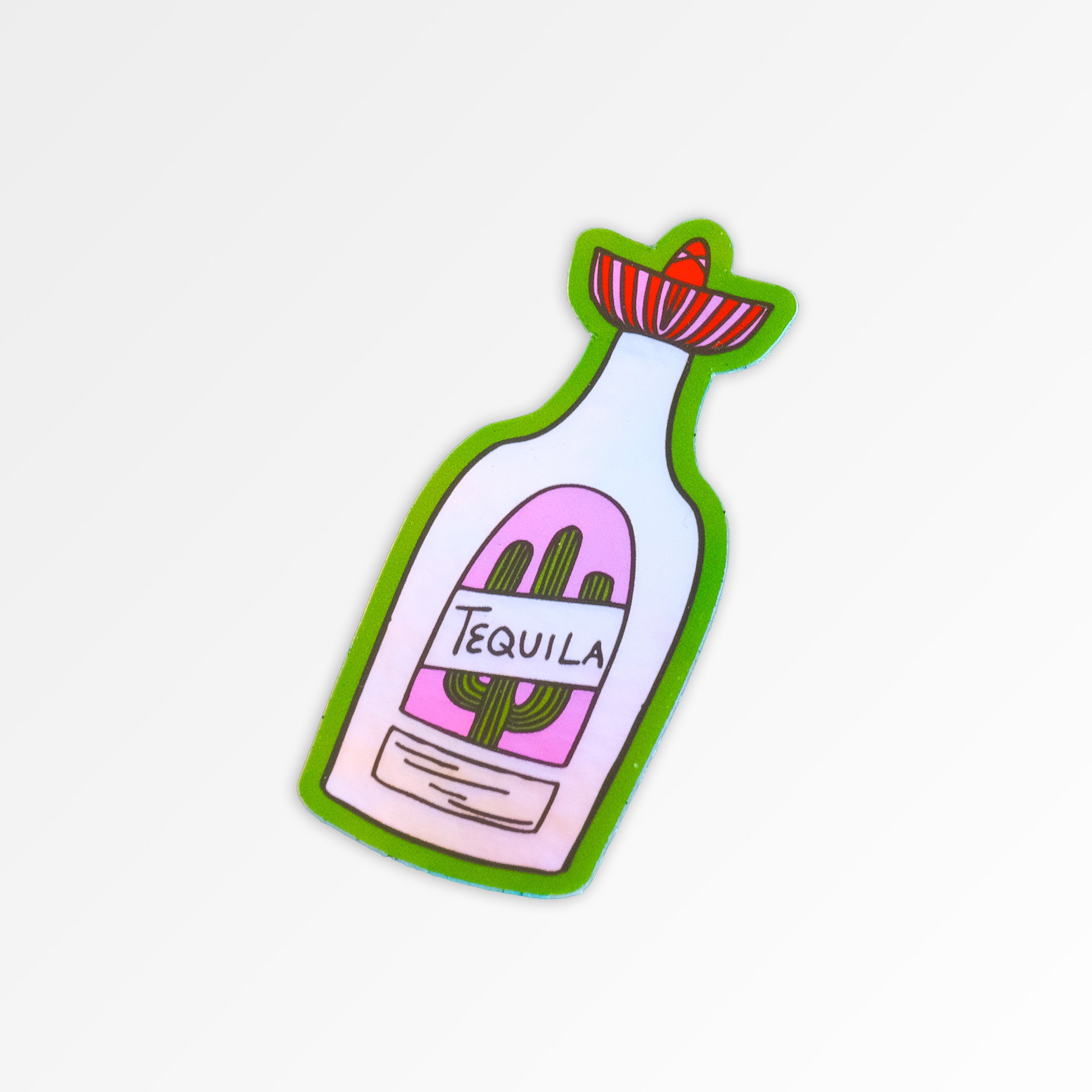 TEQUILA HOLOGRAPHIC WATERPROOF VINYL STICKERS