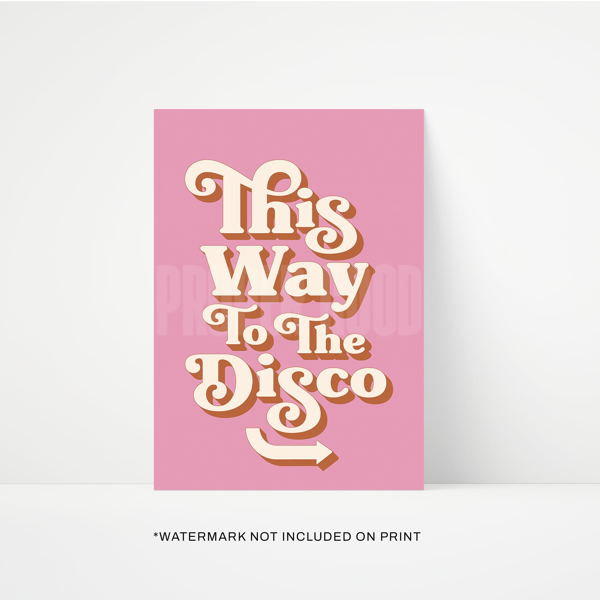 This Way To The Disco Print | STUDIO SALE