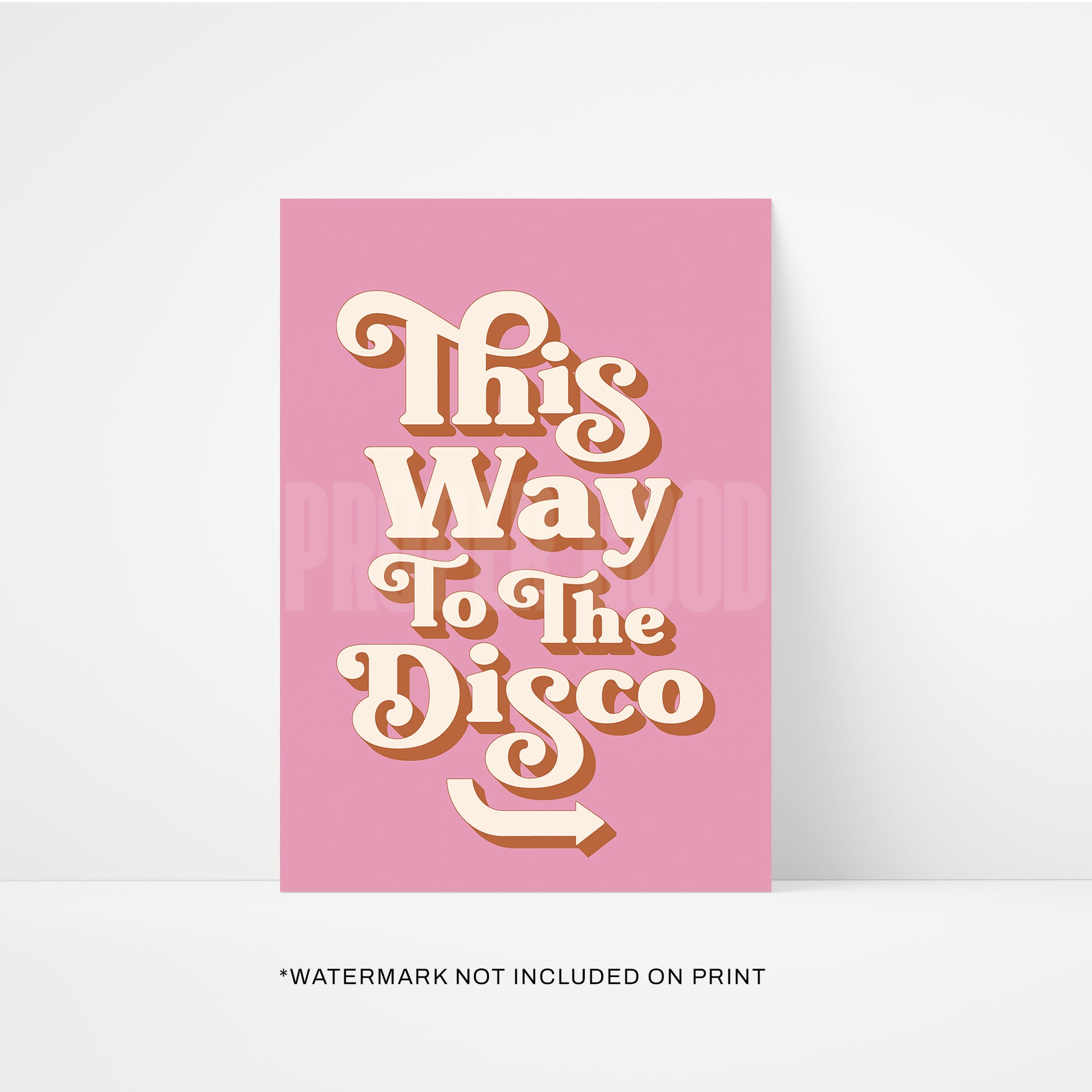 This Way To The Disco Print | STUDIO SALE