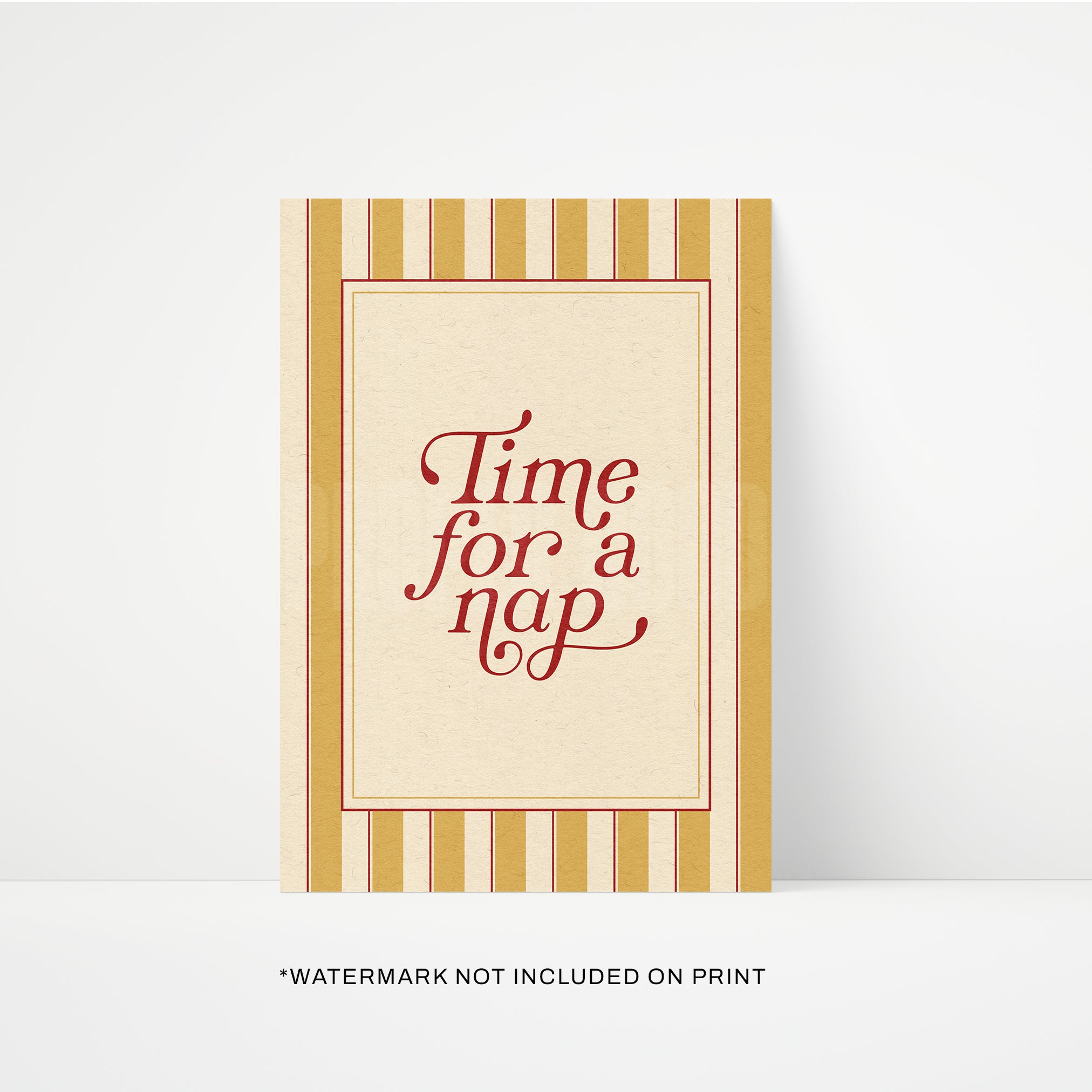 Time For A Nap Print