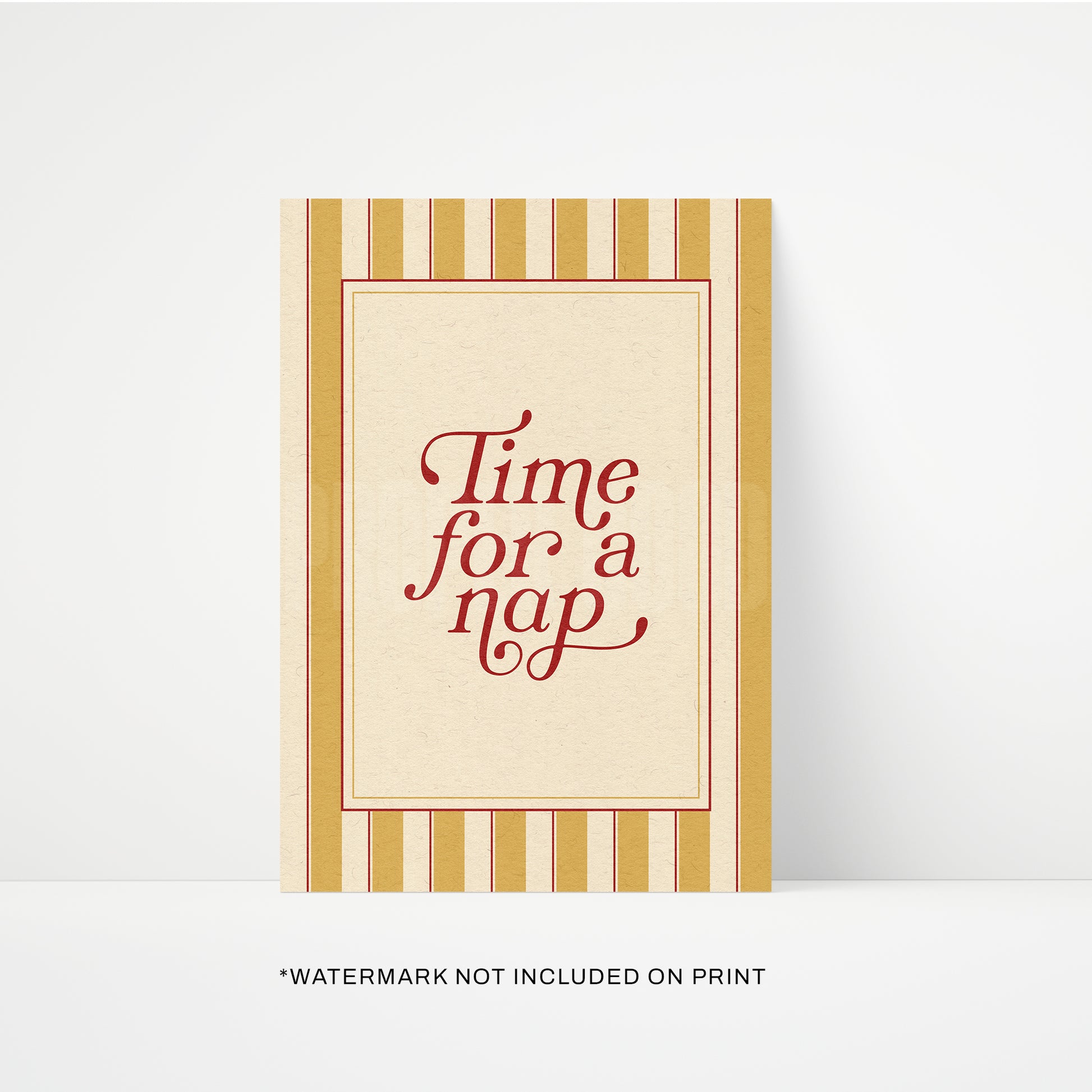 Time For A Nap Print
