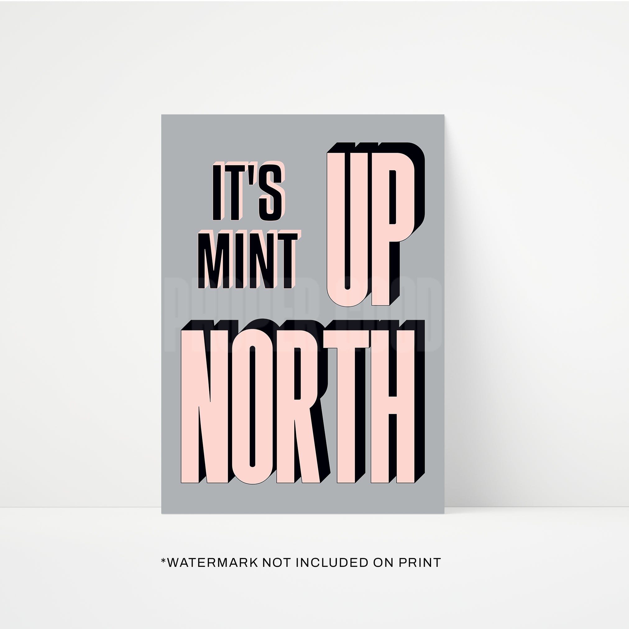 It's Mint Up North Print A4 | STUDIO SALE