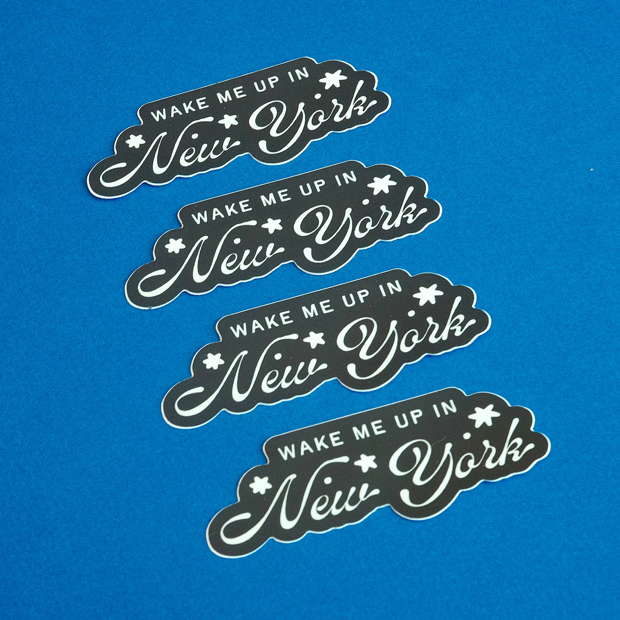 WAKE ME UP IN NYC WATERPROOF VINYL STICKER