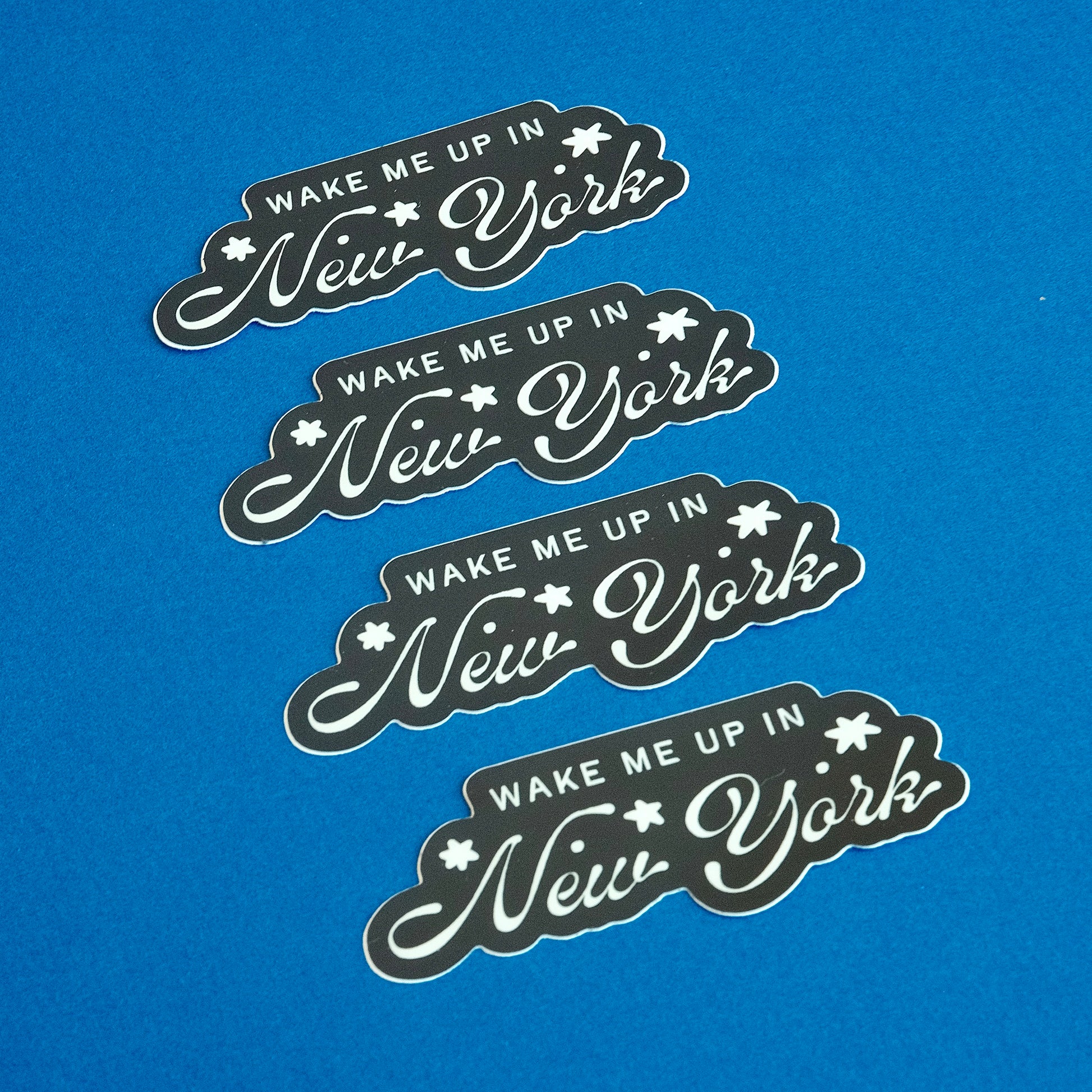 WAKE ME UP IN NYC WATERPROOF VINYL STICKER