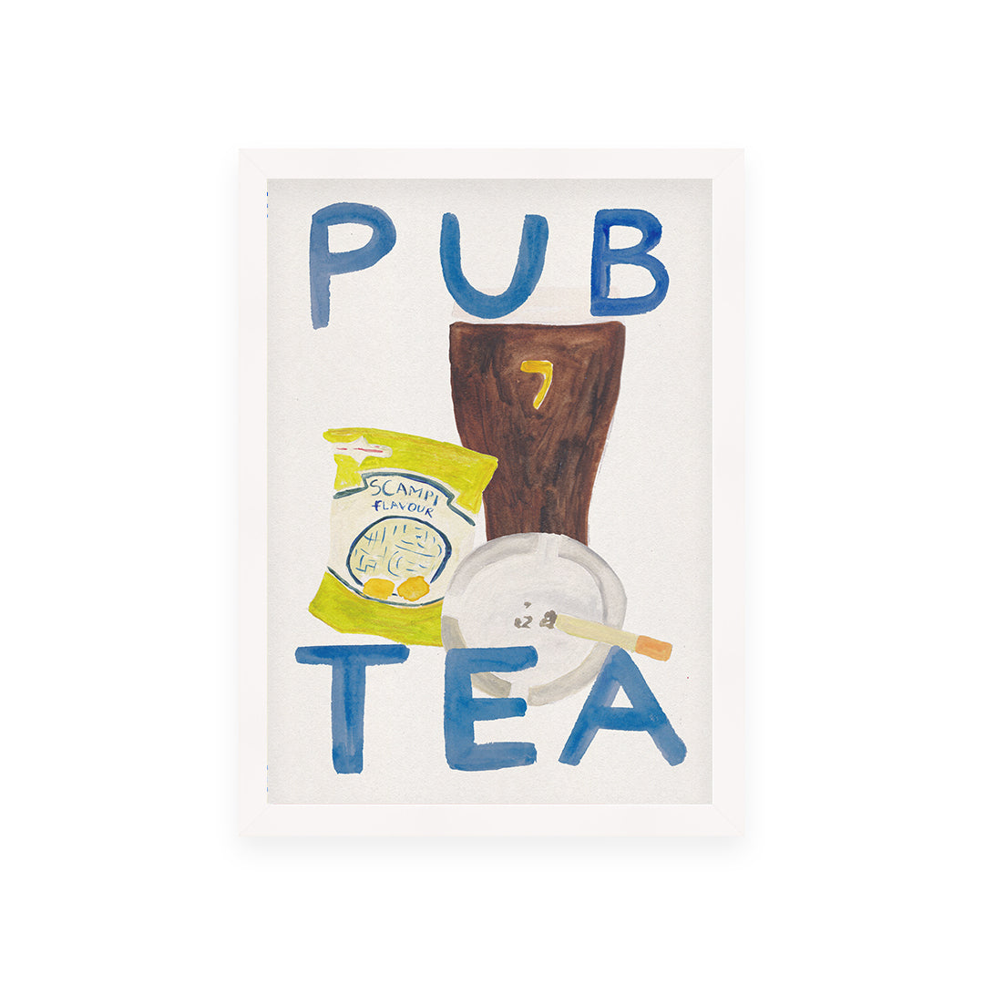 Pub Tea Guinness Cigarette Art Print