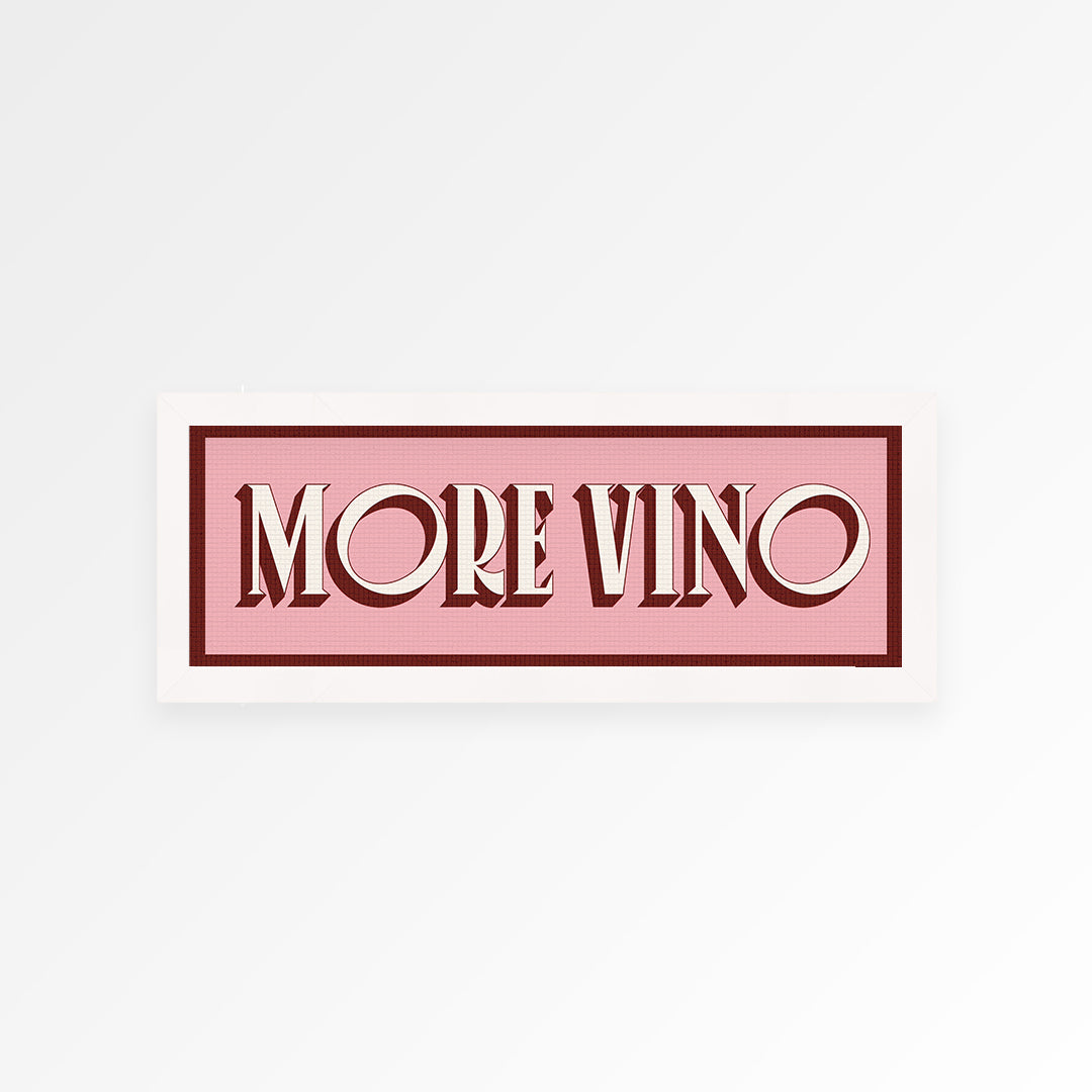 More Vino Panoramic Framed Print