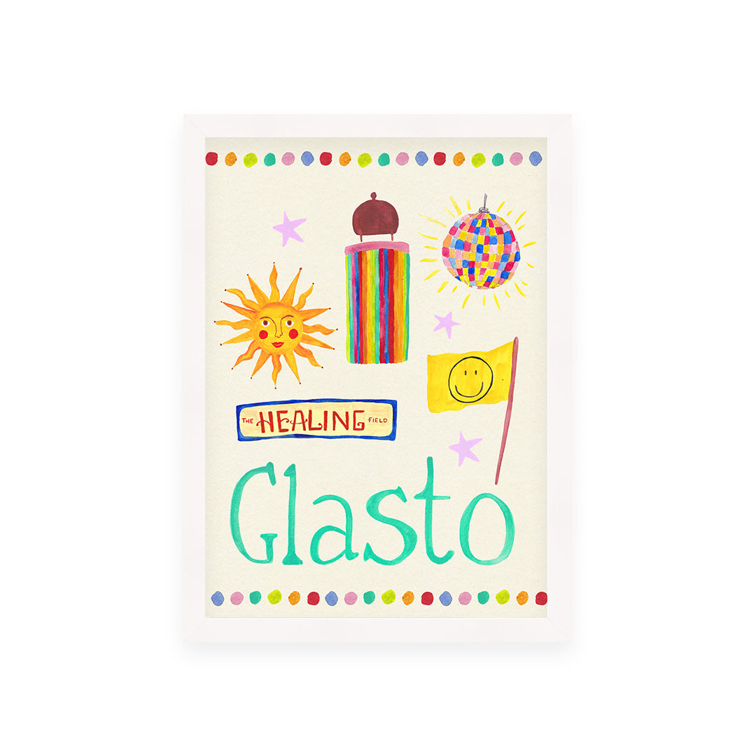 Glasto Trinket Hand Painted Print