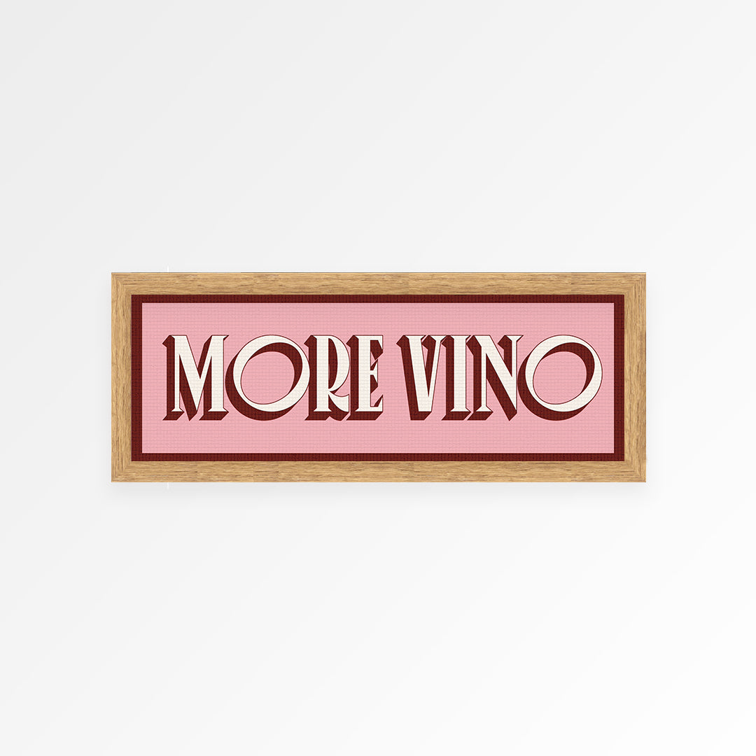 More Vino Panoramic Framed Print