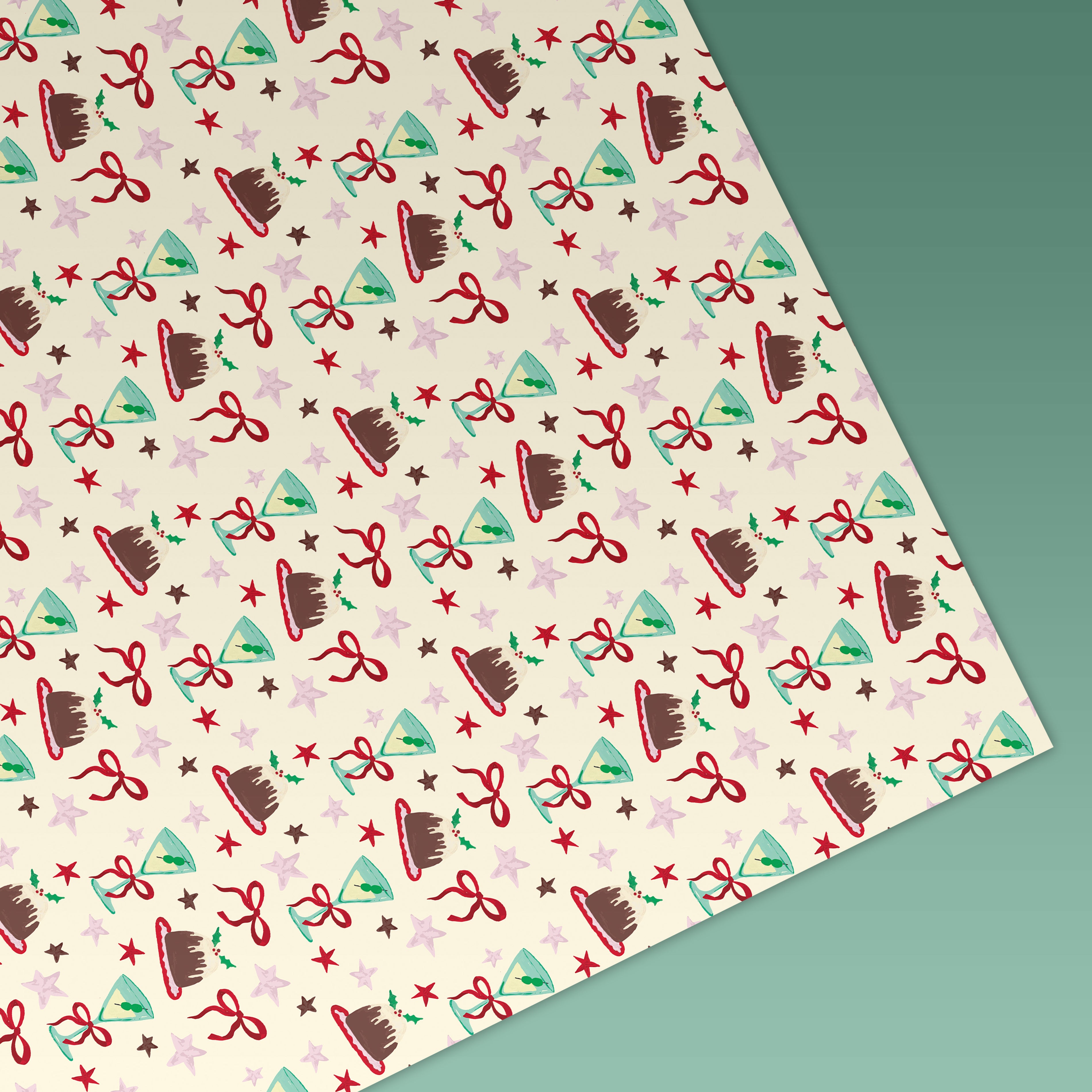 Christmas Pudding Wrapping Paper