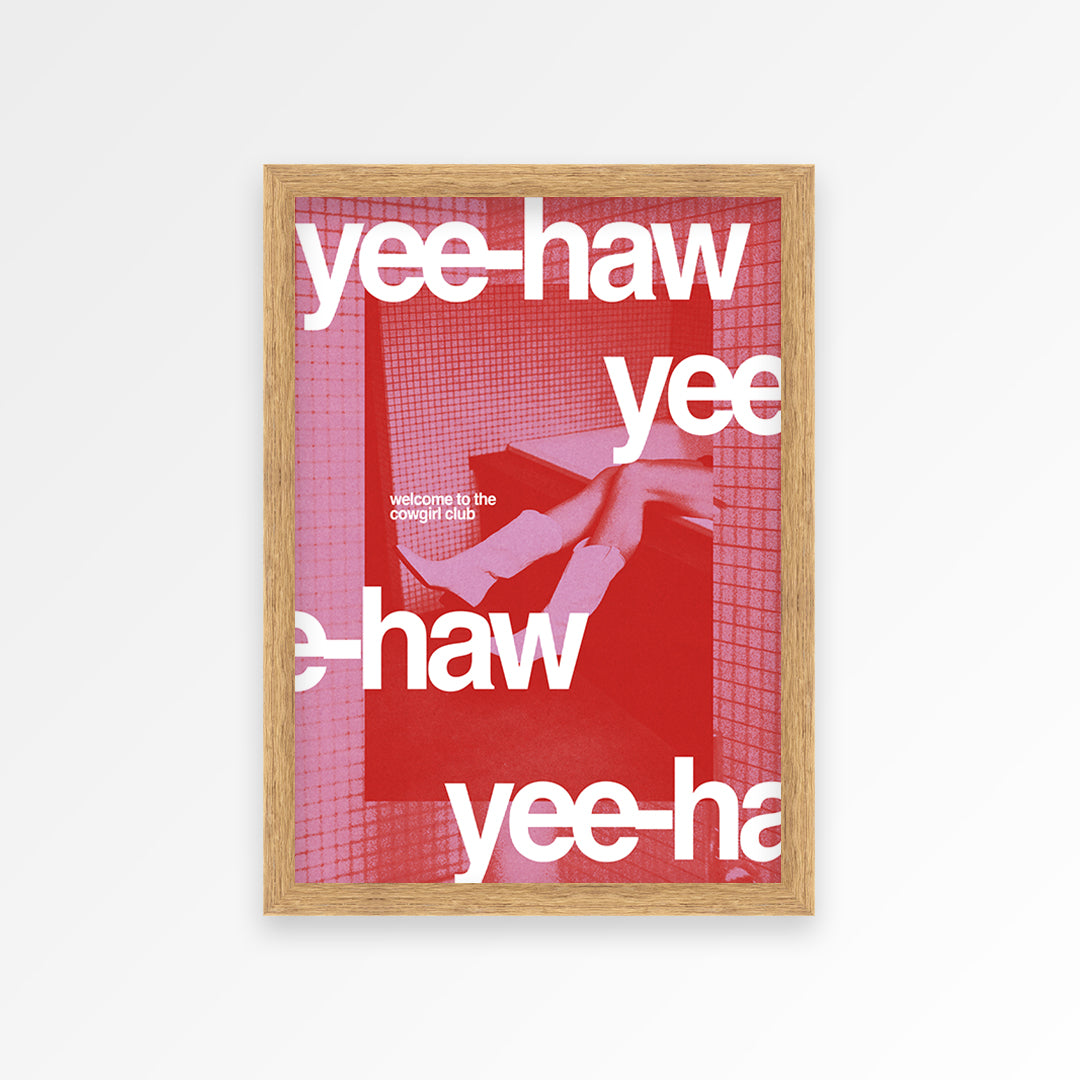 Yeehaw Cowgirl Print