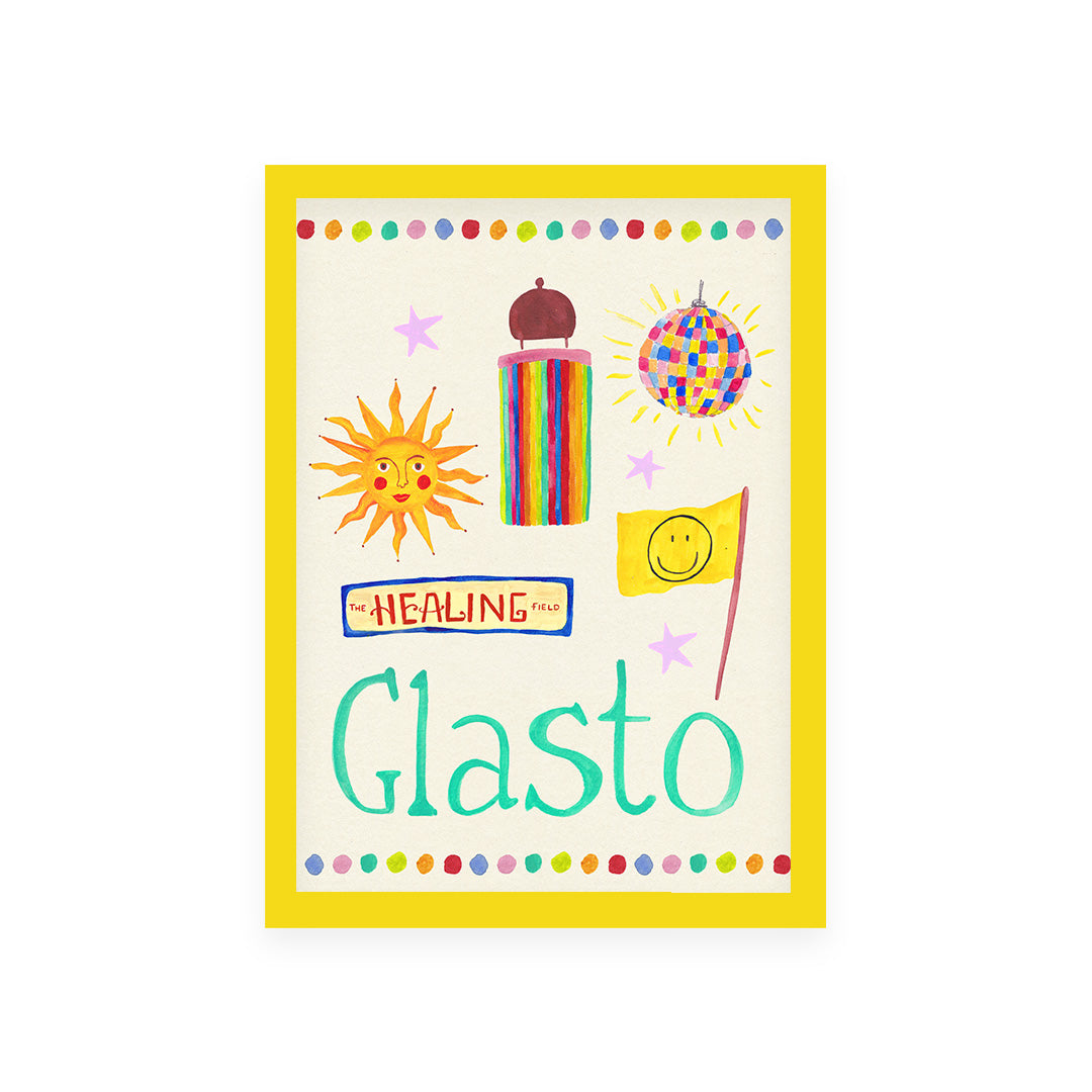 Glasto Trinket Hand Painted Print
