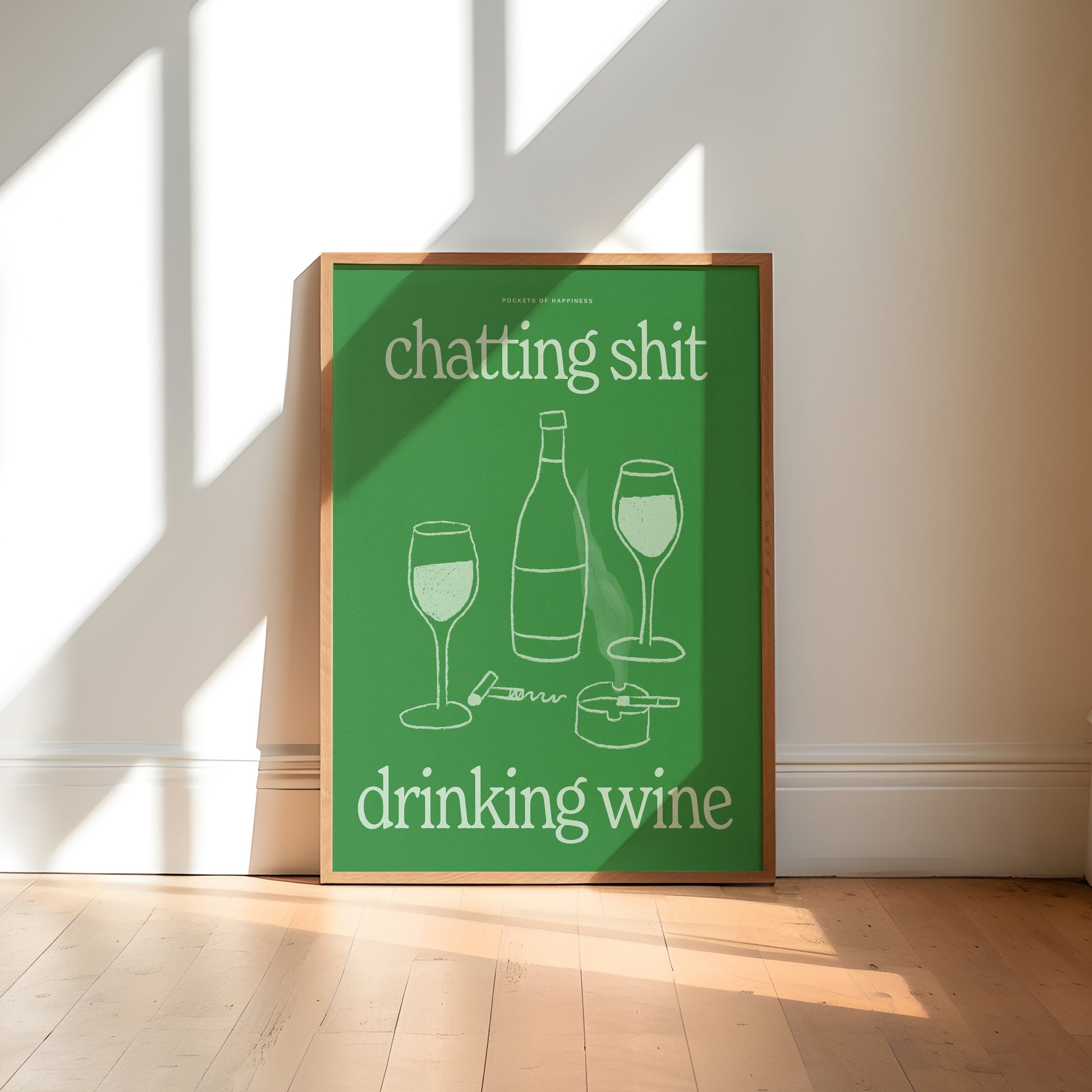 Chatting Shit Drinking Wine Print | STUDIO SALE
