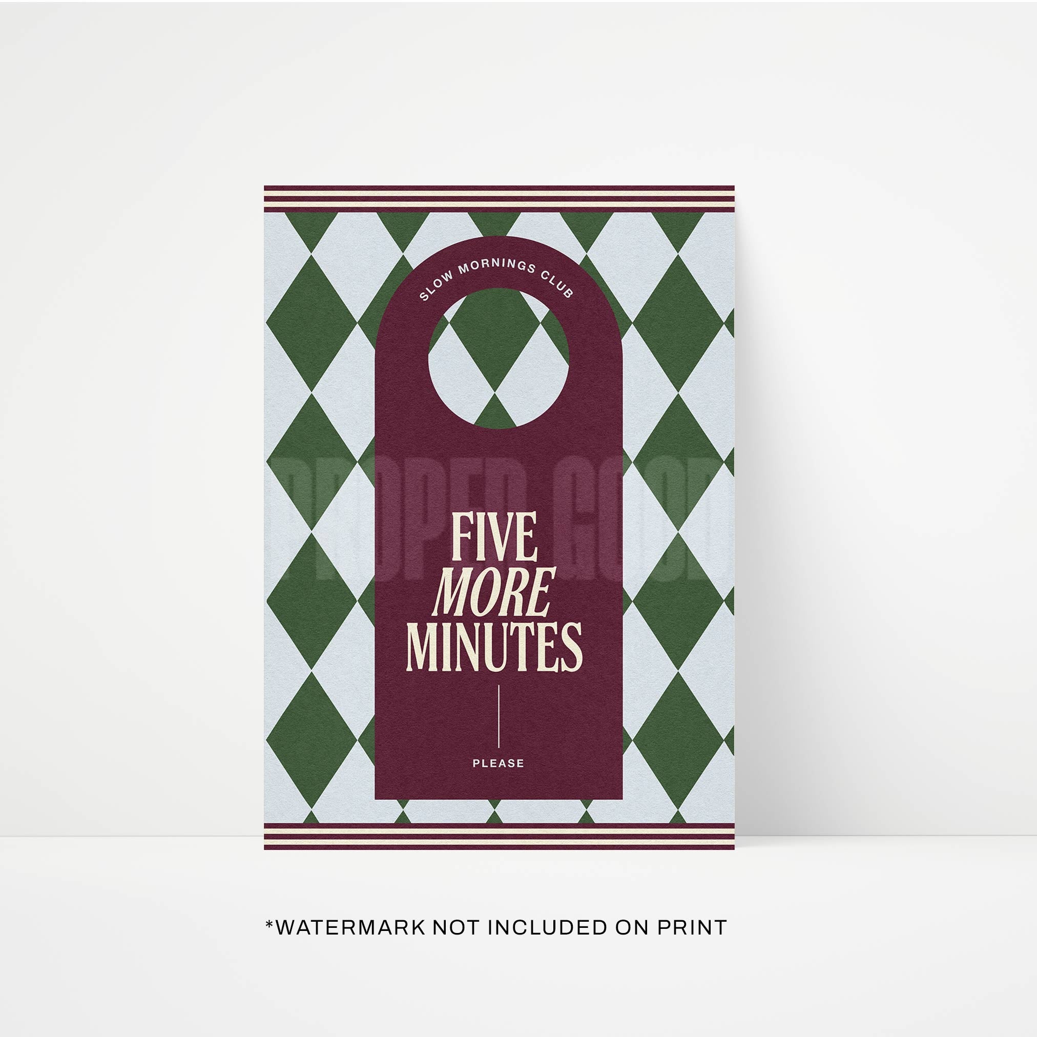 Five More Minutes Print