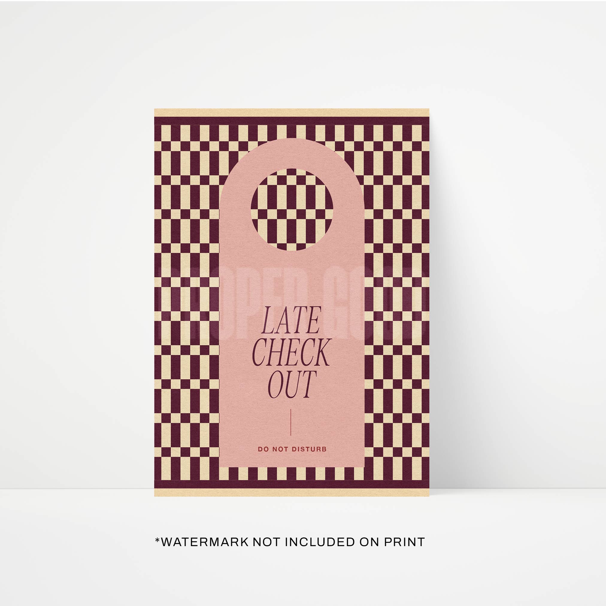 Late Checkout Print