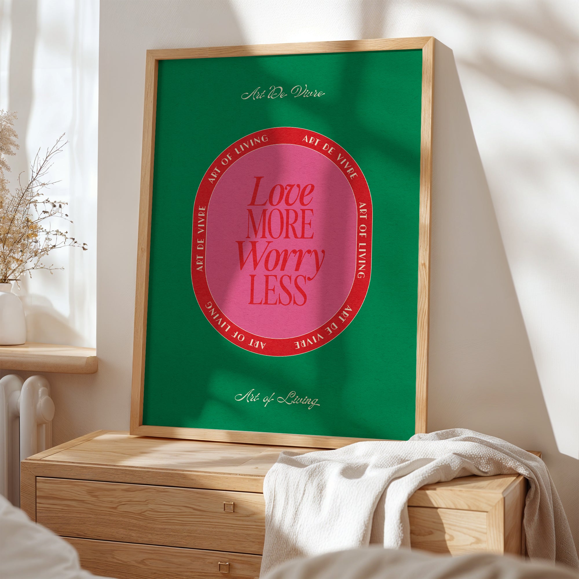 Love More Worry Less Print | STUDIO SALE