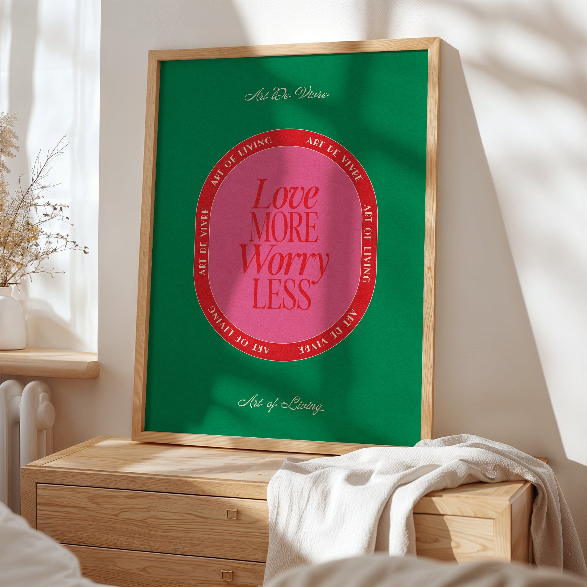 Love More Worry Less Print | STUDIO SALE