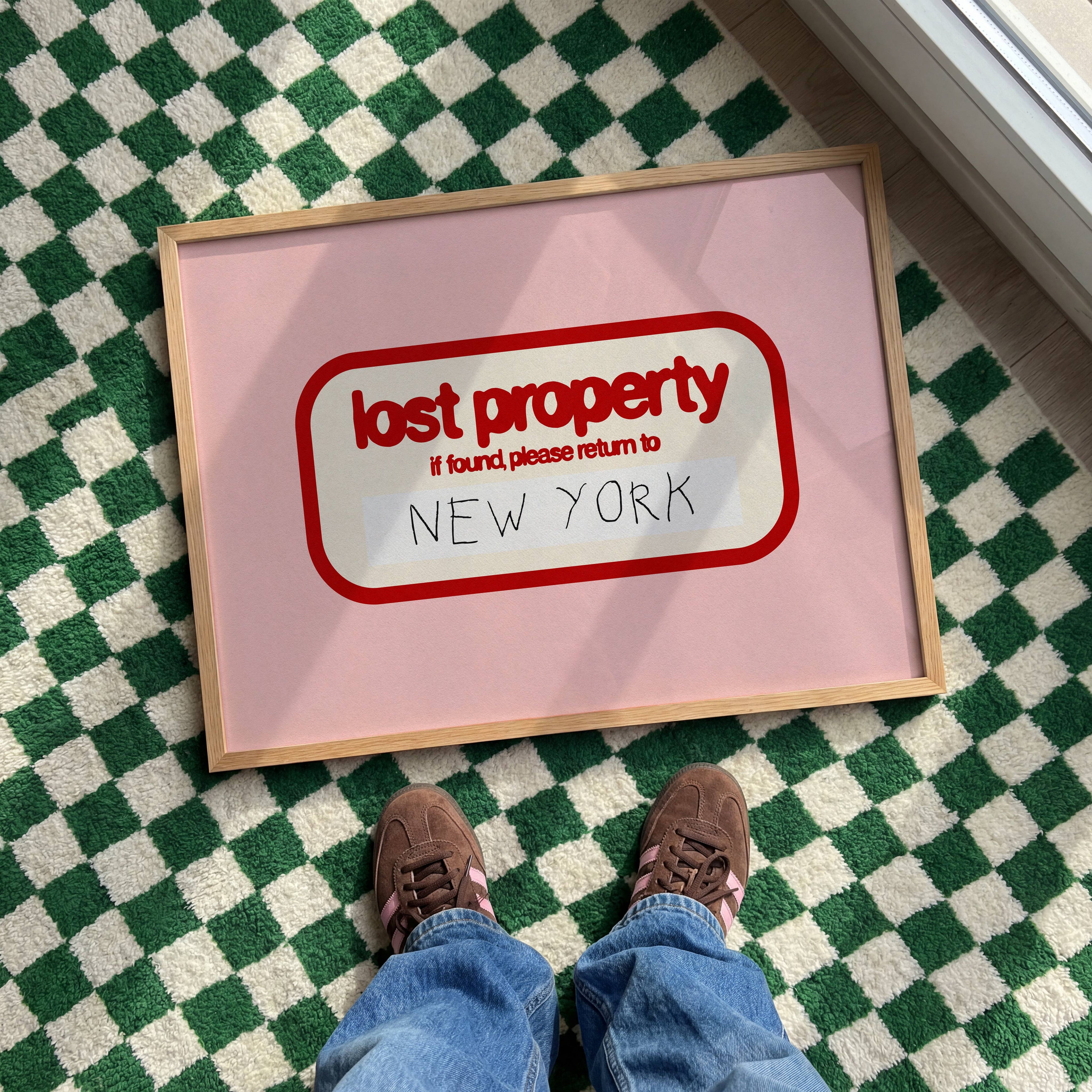 Lost in New York Personalised Art Print