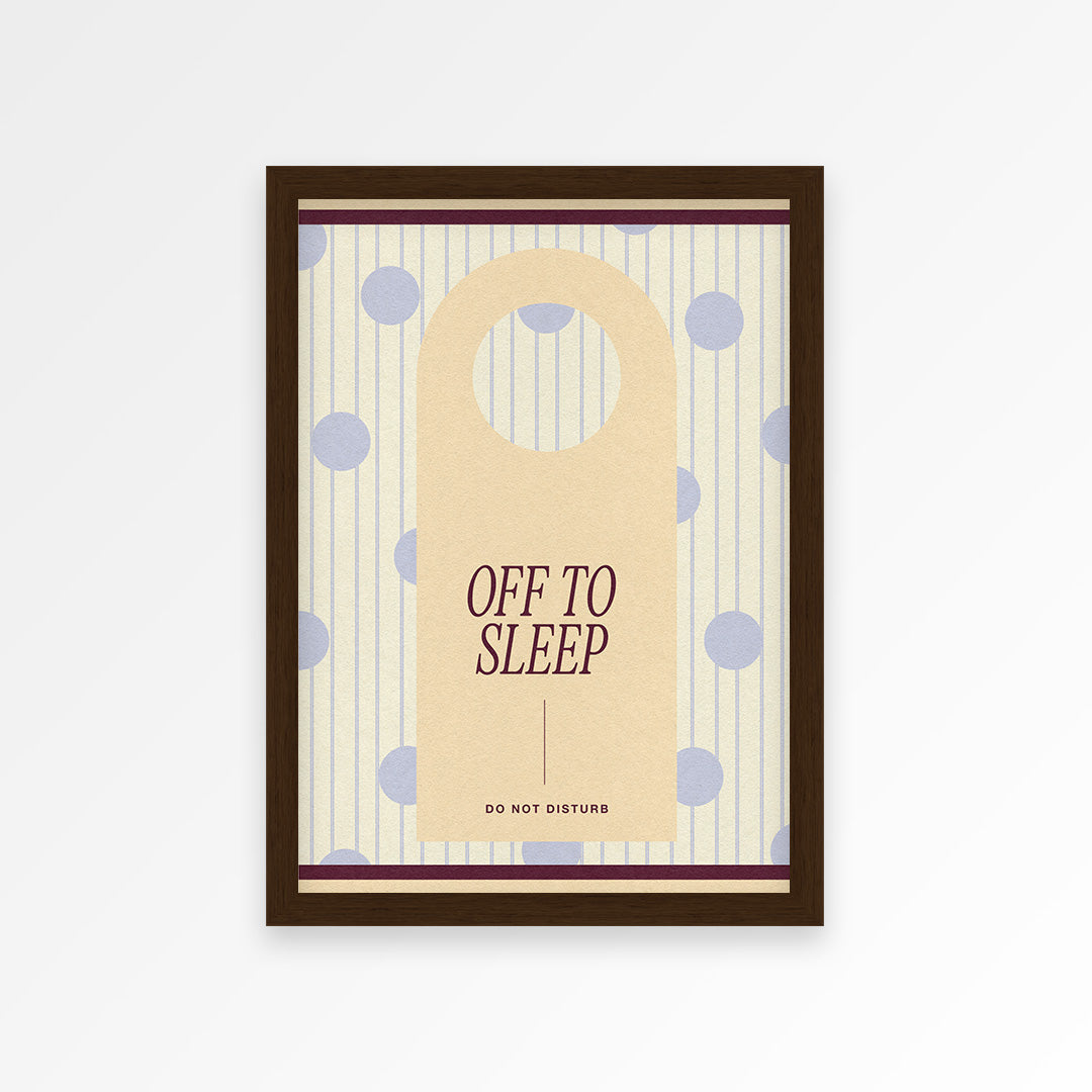 Off To Sleep Print