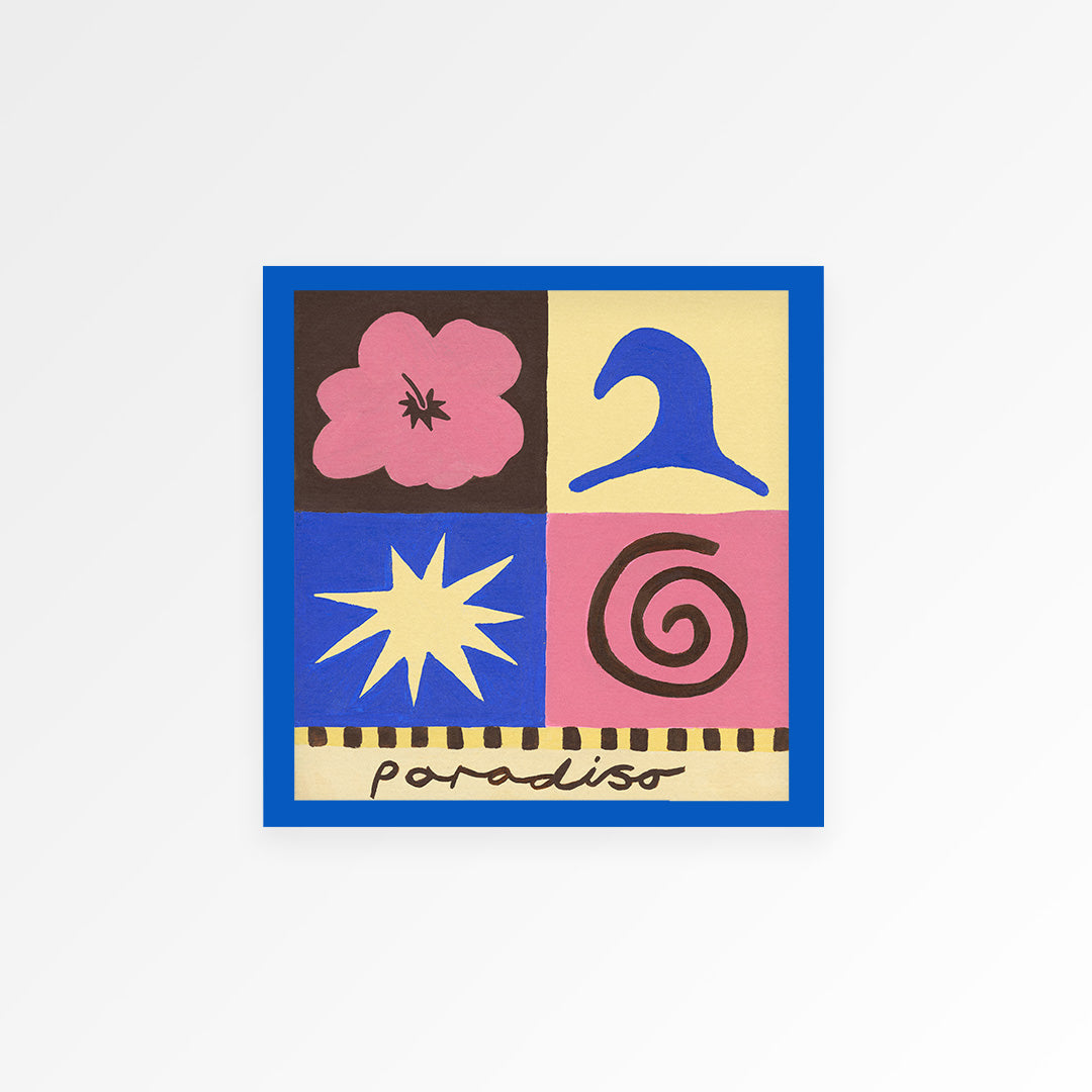 Paradiso Hand Painted Art Print